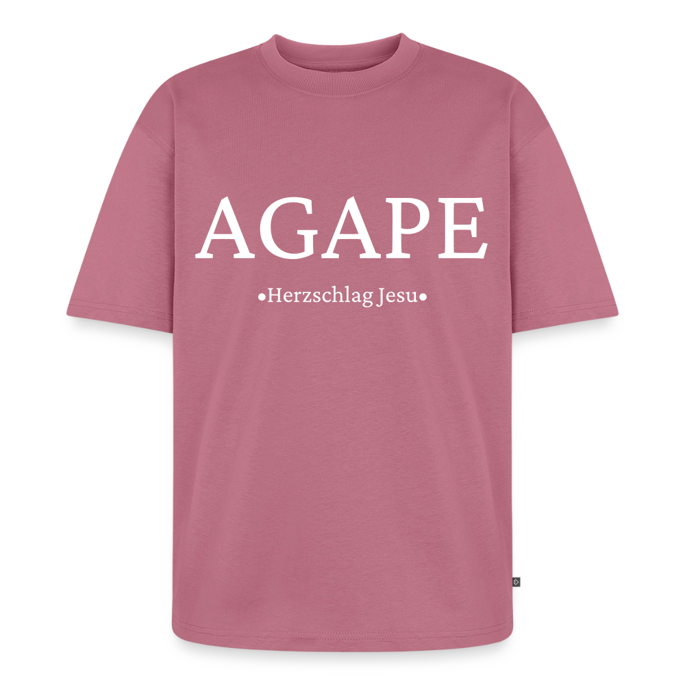 Unisex Premium Oversized Bio T-Shirt - Agape - Mauve