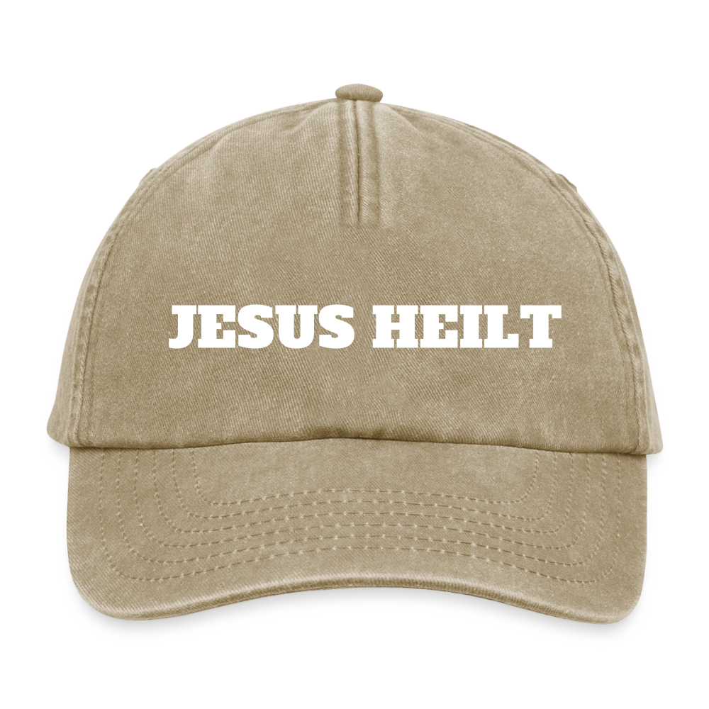 Relaxed Vintage Cap - Jesus Heilt - Vintage Beige