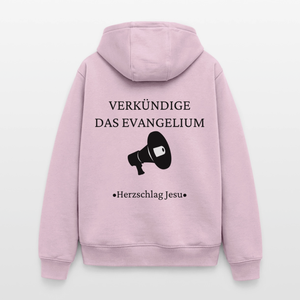 Oversized Heavyweight Kapuzenjacke - Verkündige das Evangelium - Altrosa