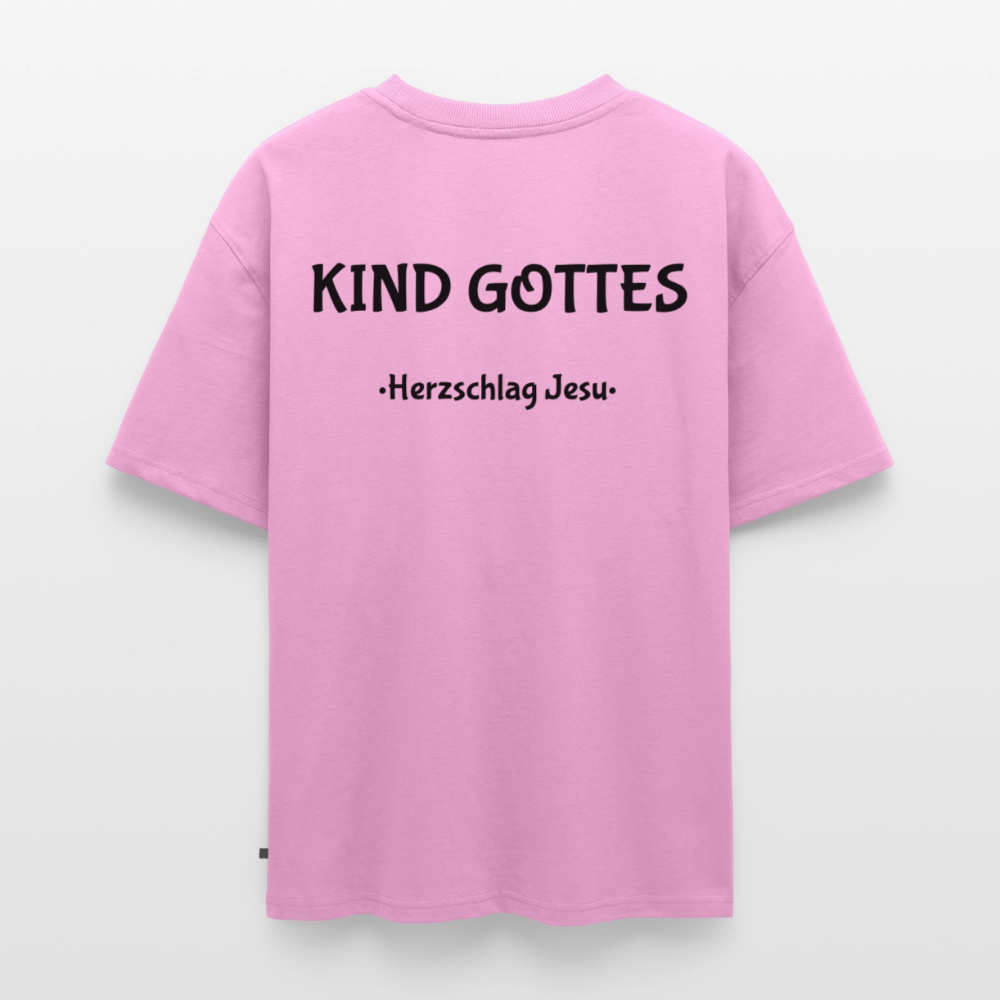 Premium Oversized Bio T-Shirt - Kind Gottes - Verwaschenes Rosa