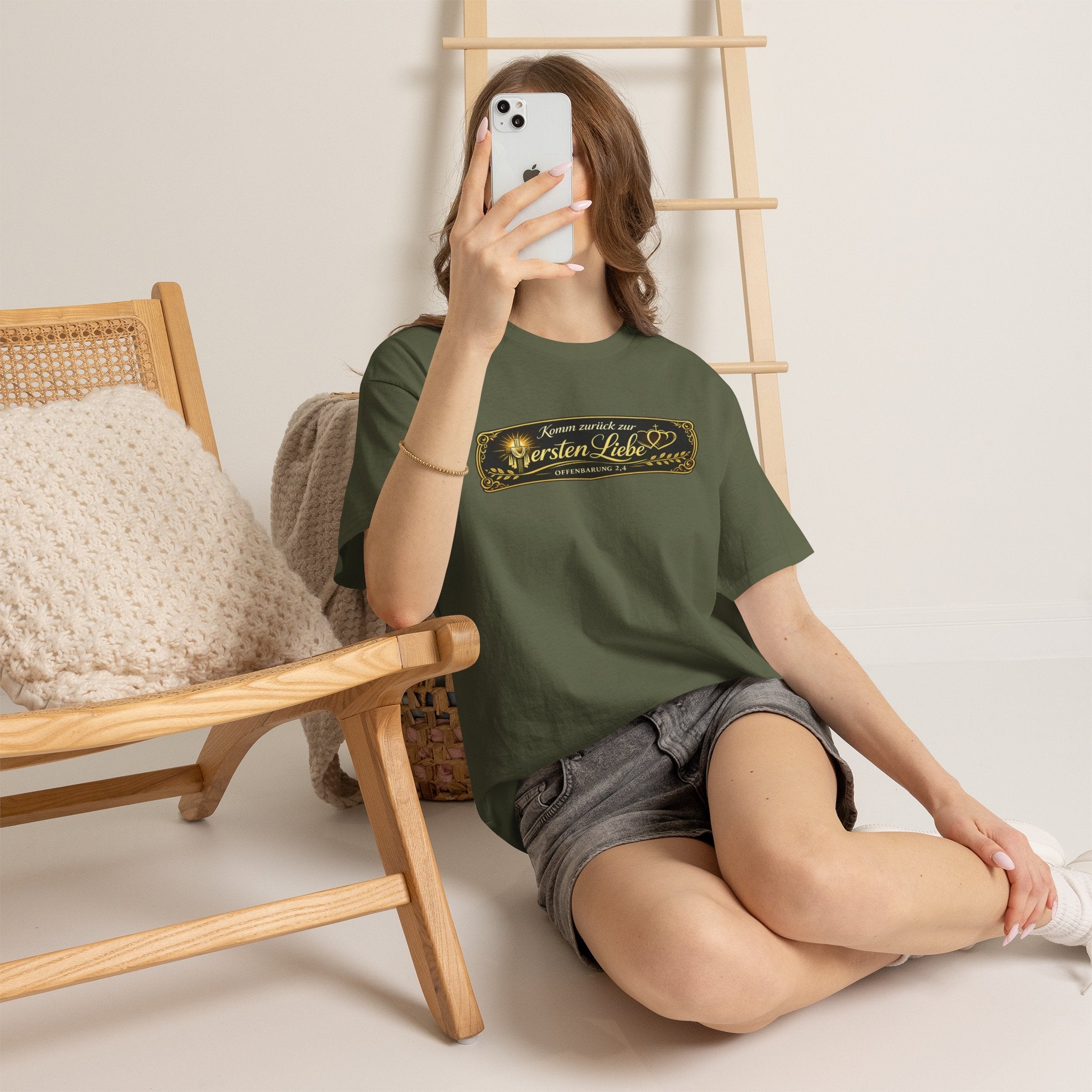 ,,Komm zurück zur ersten Liebe,, Offenbarung 2,4 Design T-Shirt