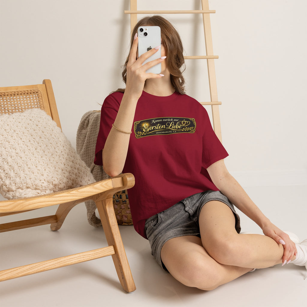 ,,Komm zurück zur ersten Liebe,, Offenbarung 2,4 Design T-Shirt