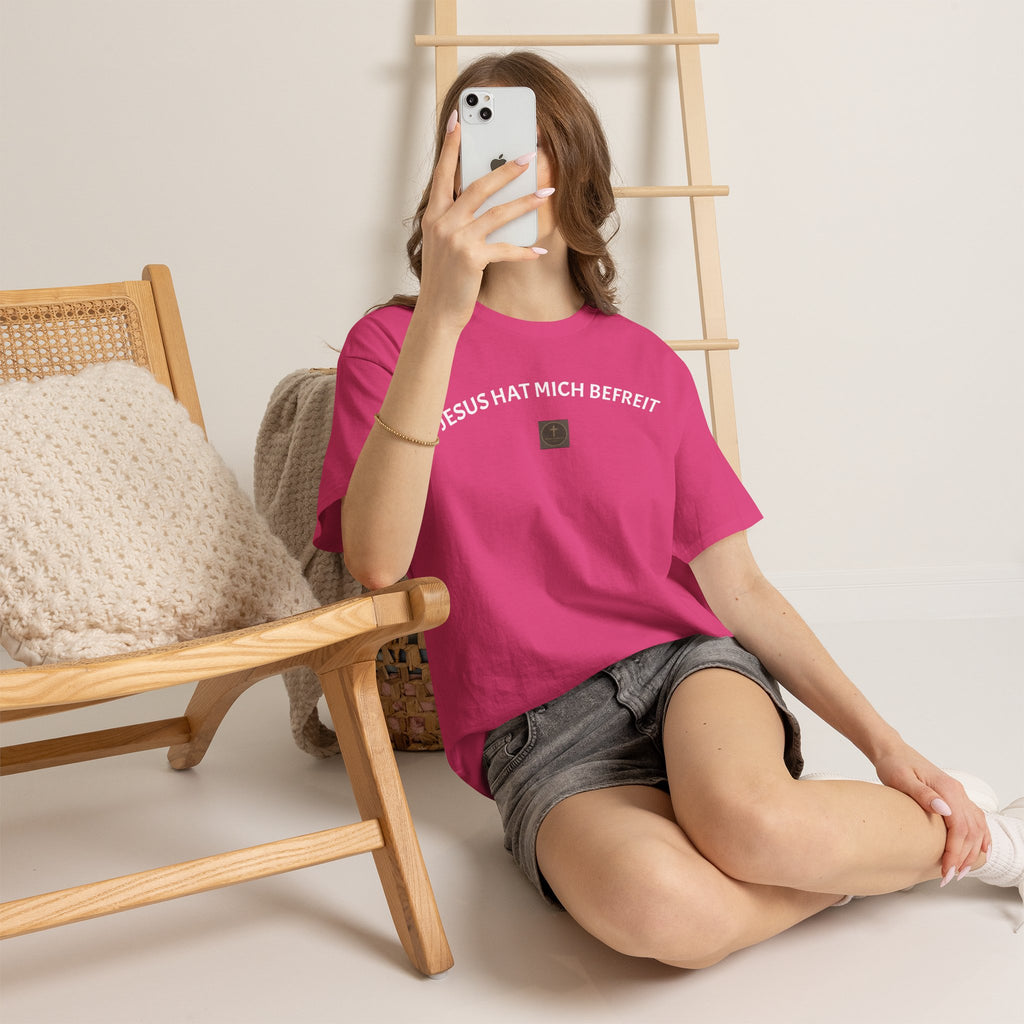 ,,Jesus hat mich befreit,, - Trage dein Zeugnis - T-Shirt