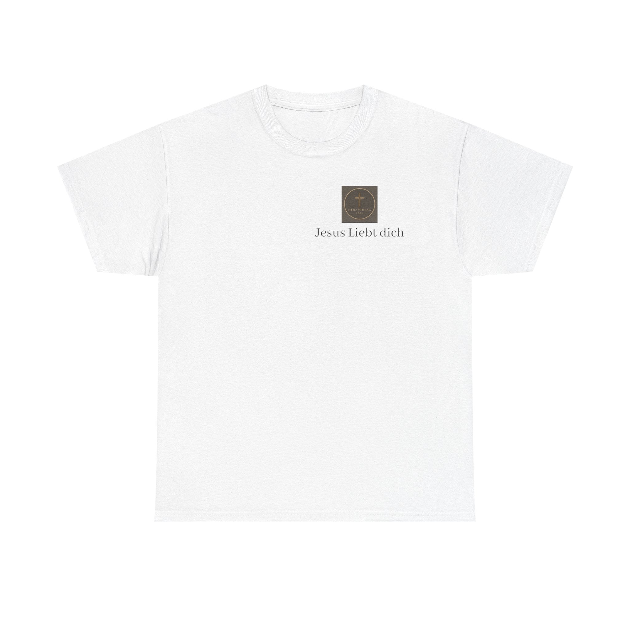 ,,Jesus Liebt dich,, - T-Shirt mit Herzschlag Jesu Logo
