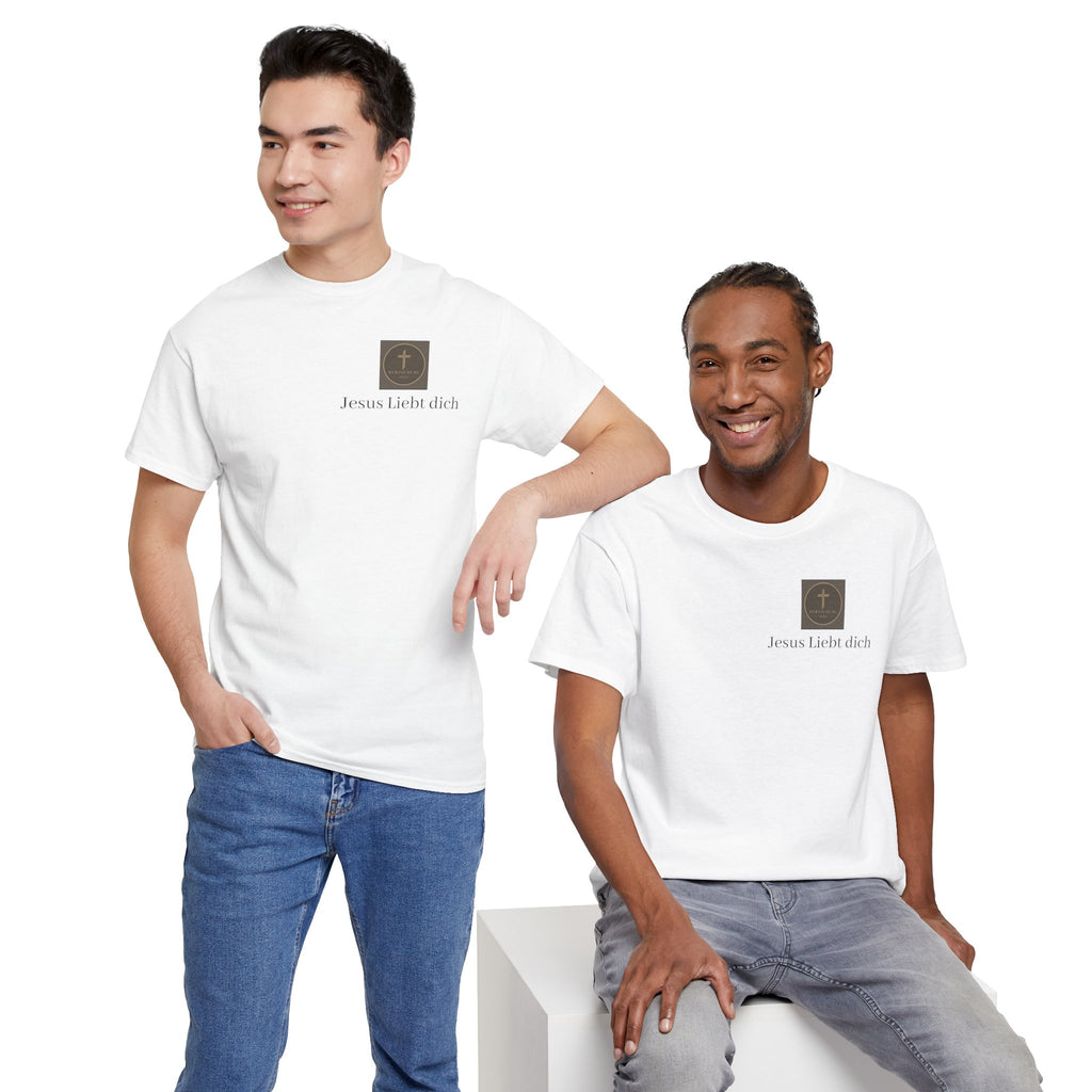 ,,Jesus Liebt dich,, - T-Shirt mit Herzschlag Jesu Logo