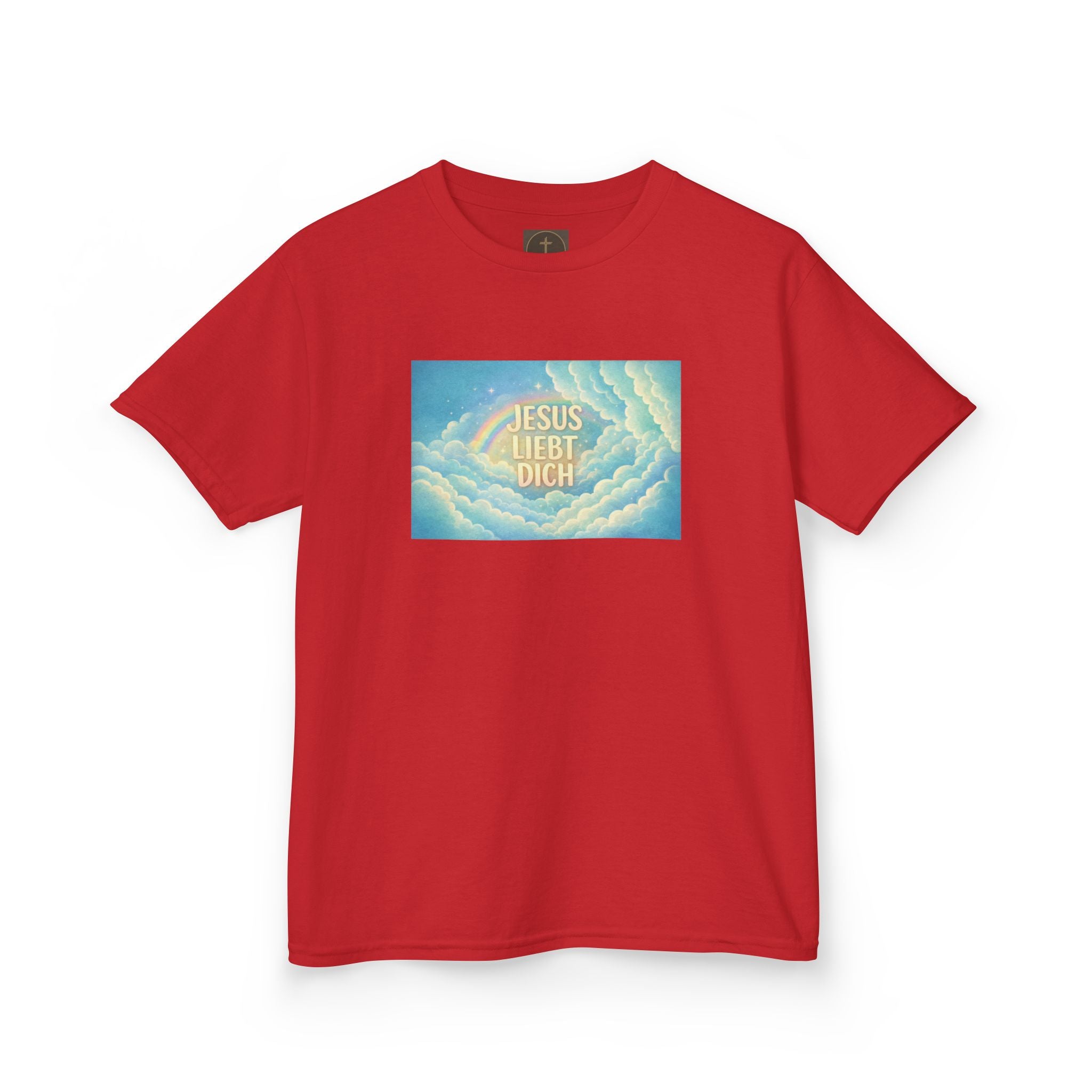 "Jesus liebt dich" Himmel Design Kids T-Shirt