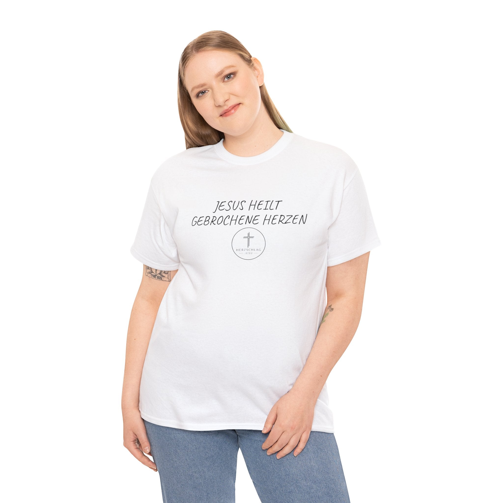 Jesus heilt gebrochene Herzen T-Shirt
