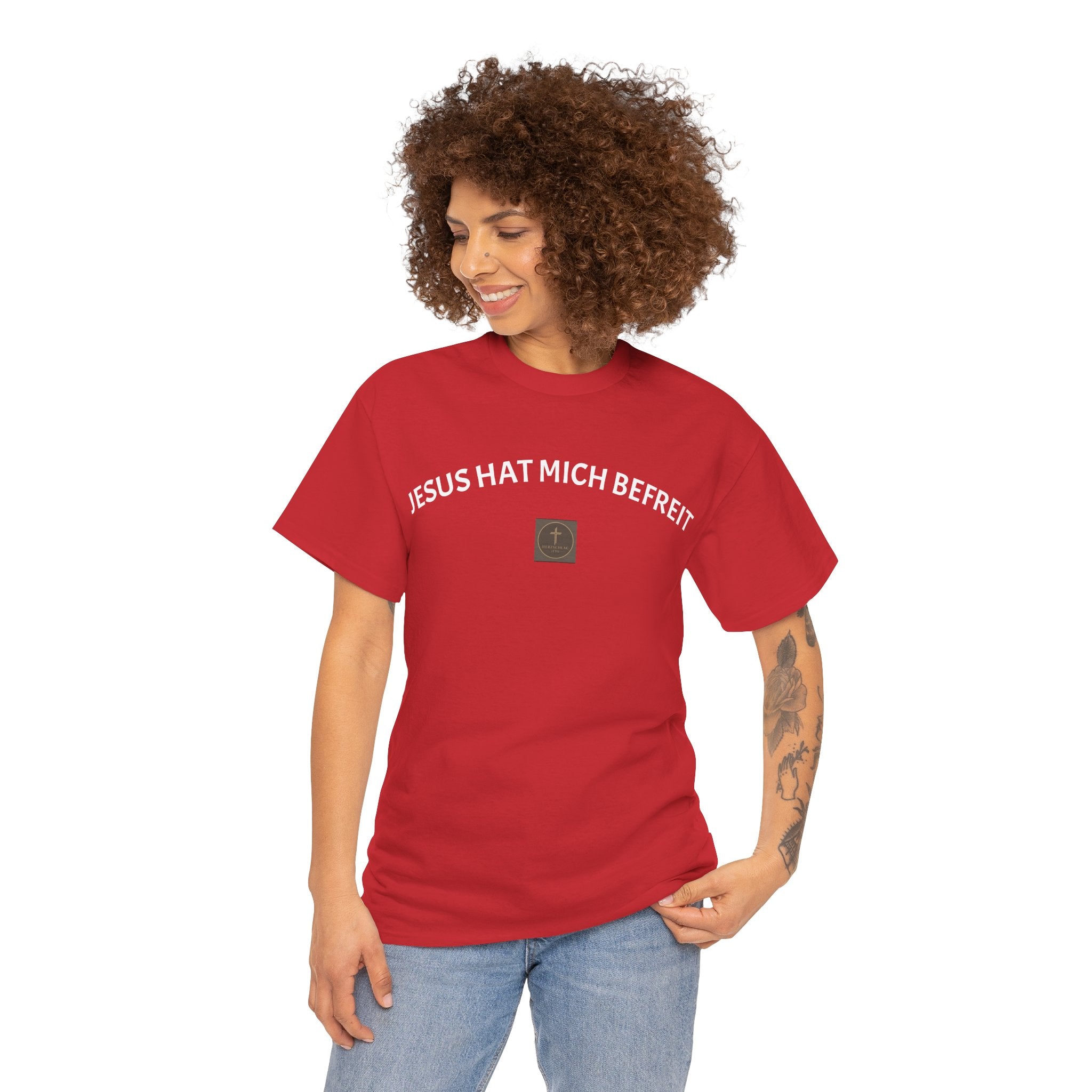 ,,Jesus hat mich befreit,, - Trage dein Zeugnis - T-Shirt
