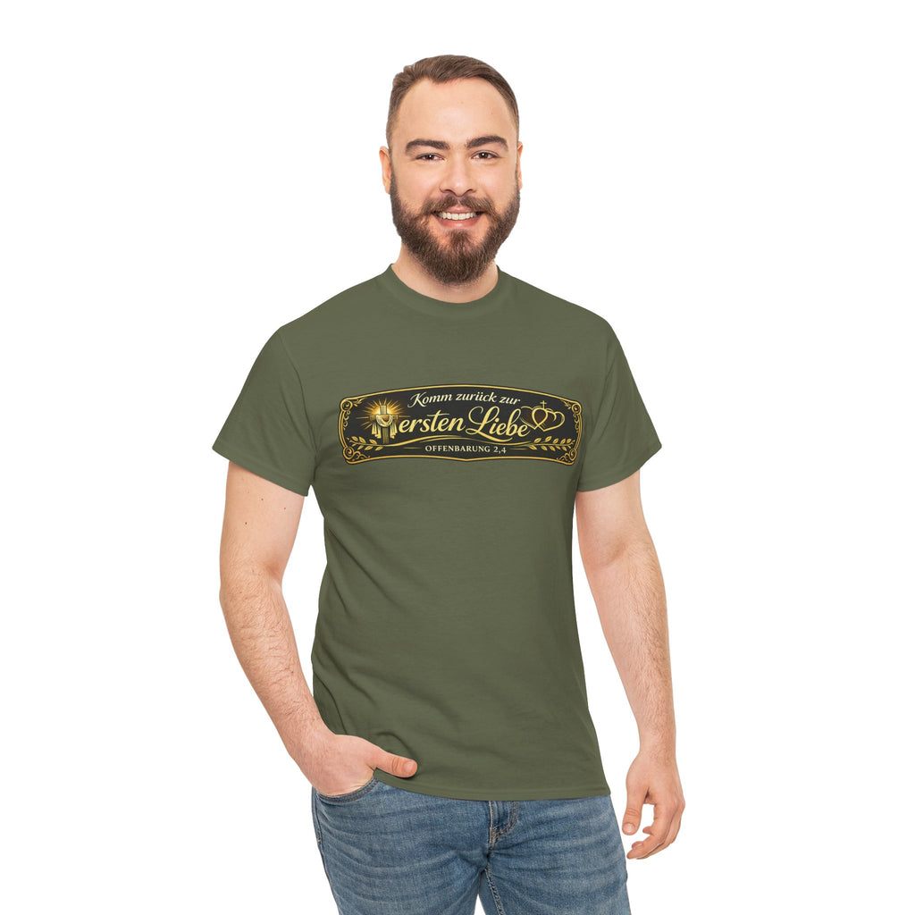 ,,Komm zurück zur ersten Liebe,, Offenbarung 2,4 Design T-Shirt