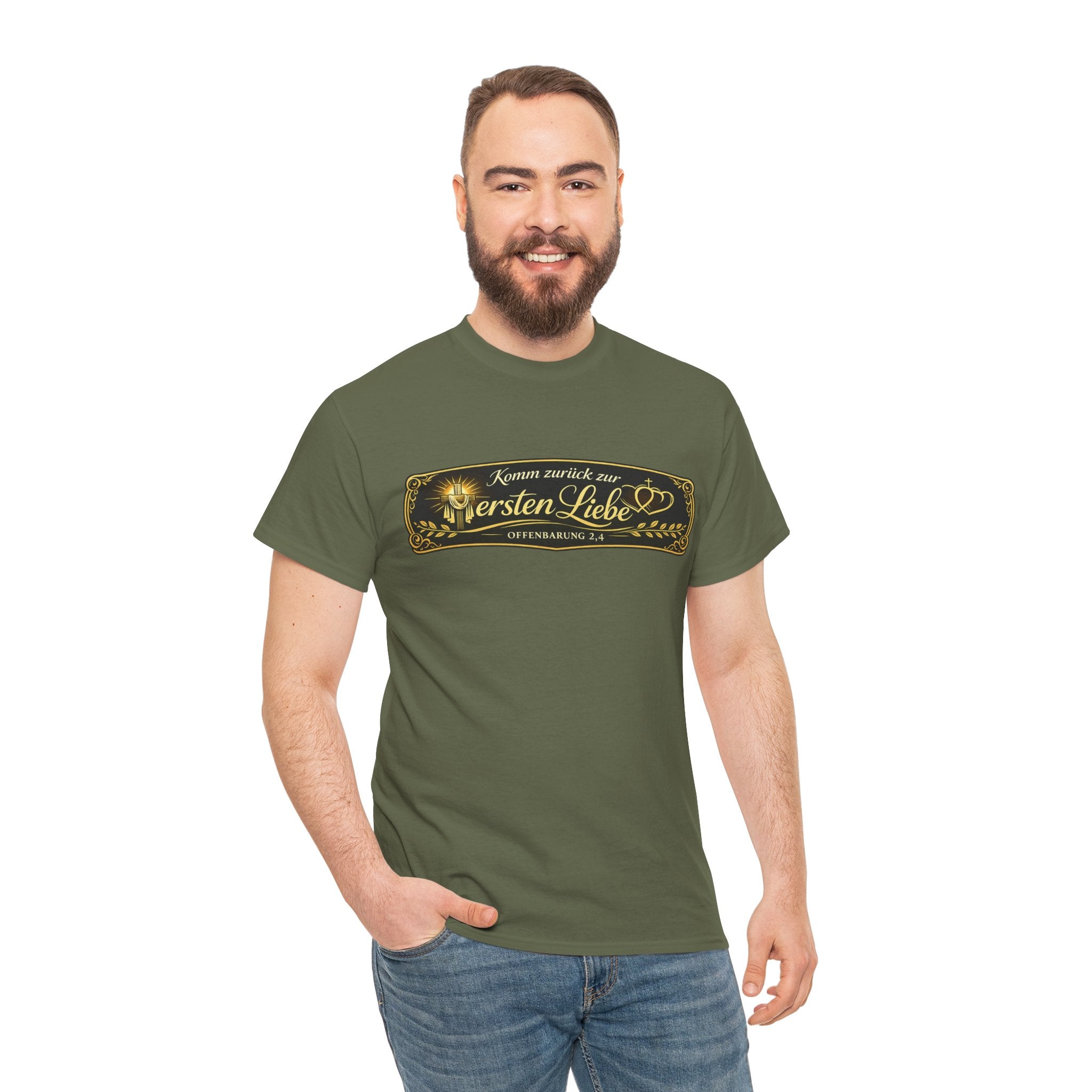 ,,Komm zurück zur ersten Liebe,, Offenbarung 2,4 Design T-Shirt