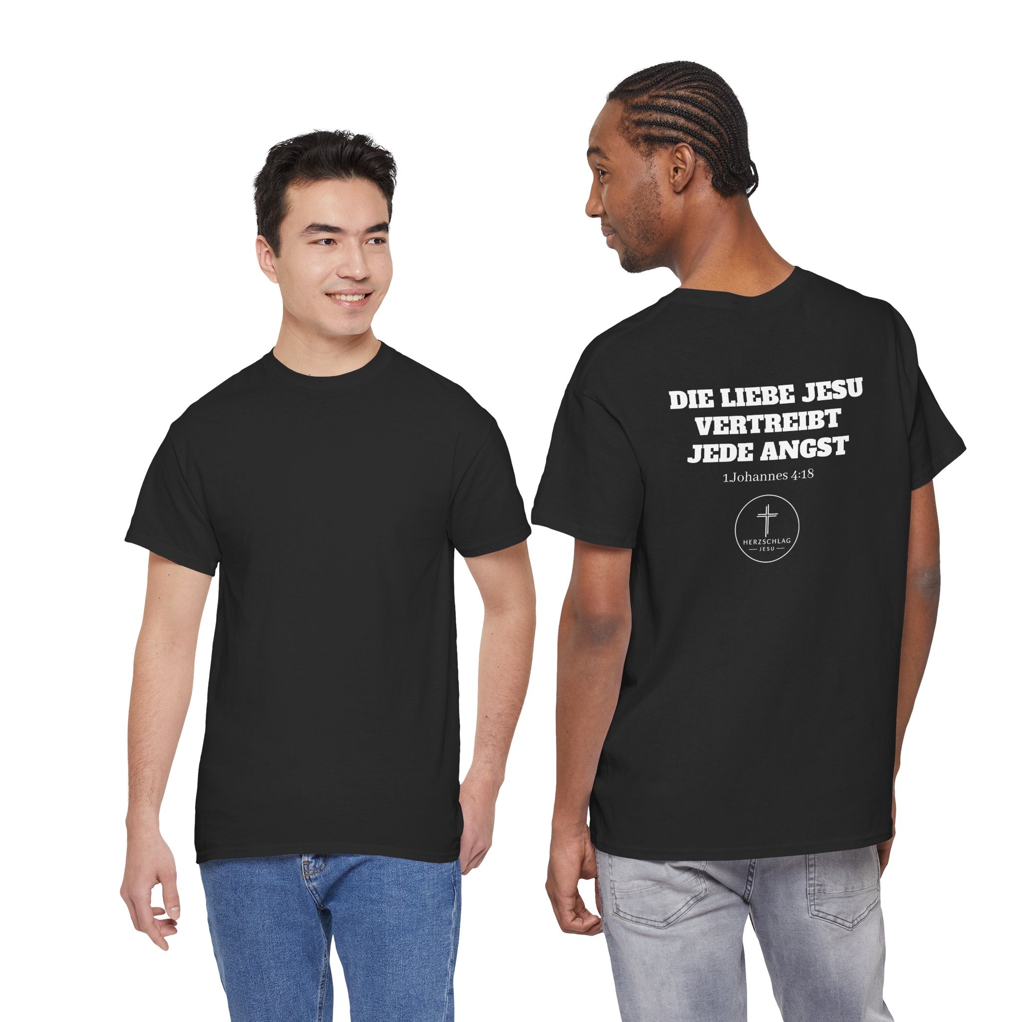 Die Liebe Jesu vertreibt jede Angst 1.Johannes 4:18 T-Shirt