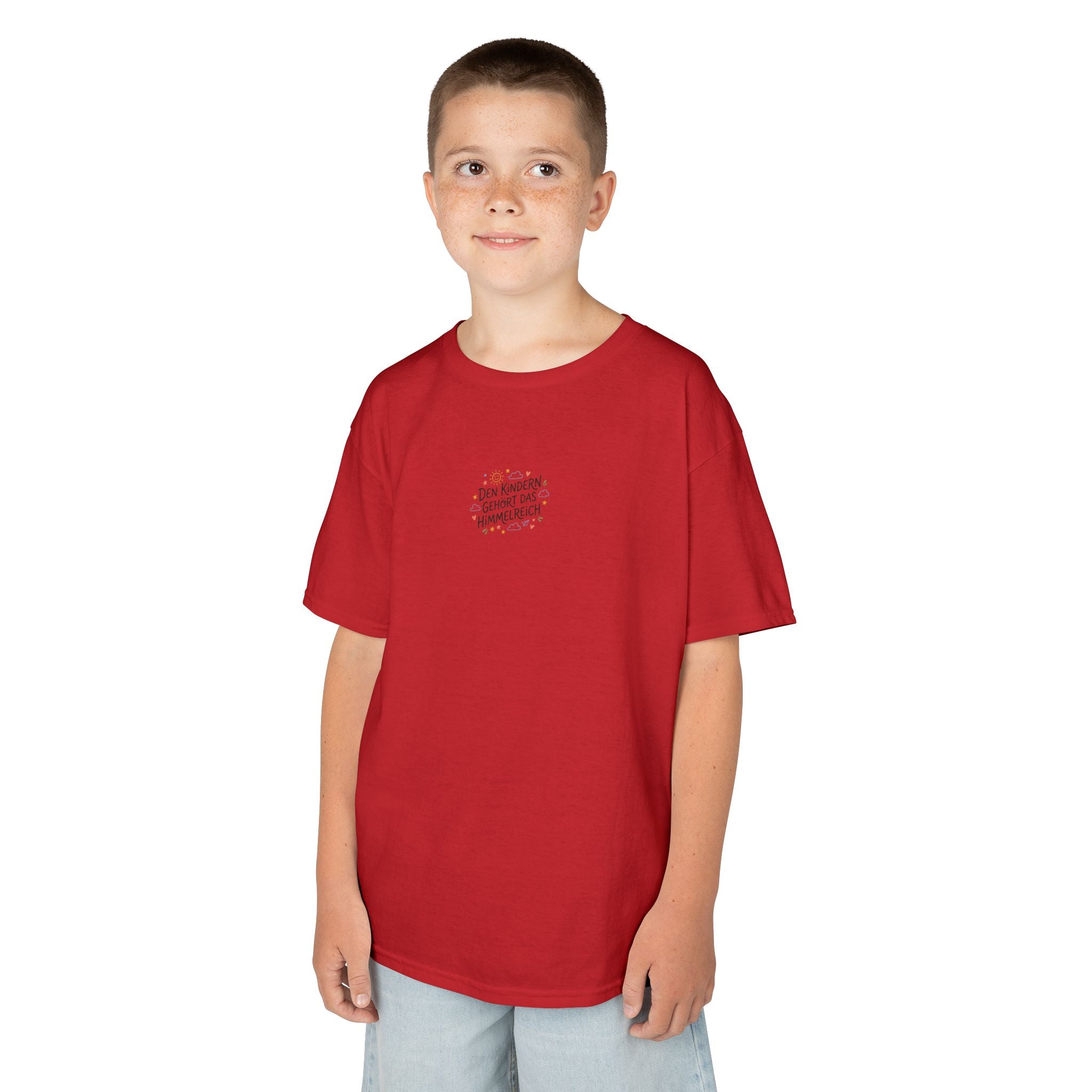 Kinder T‑Shirt — "Den Kindern gehört das Himmelreich"