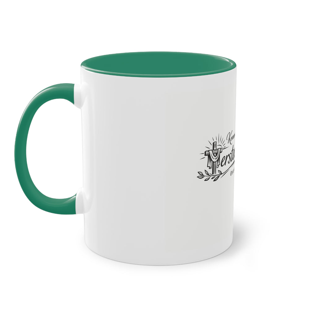 Komm zurück zur ersten Liebe Offenbarung 2,4 Design Tasse