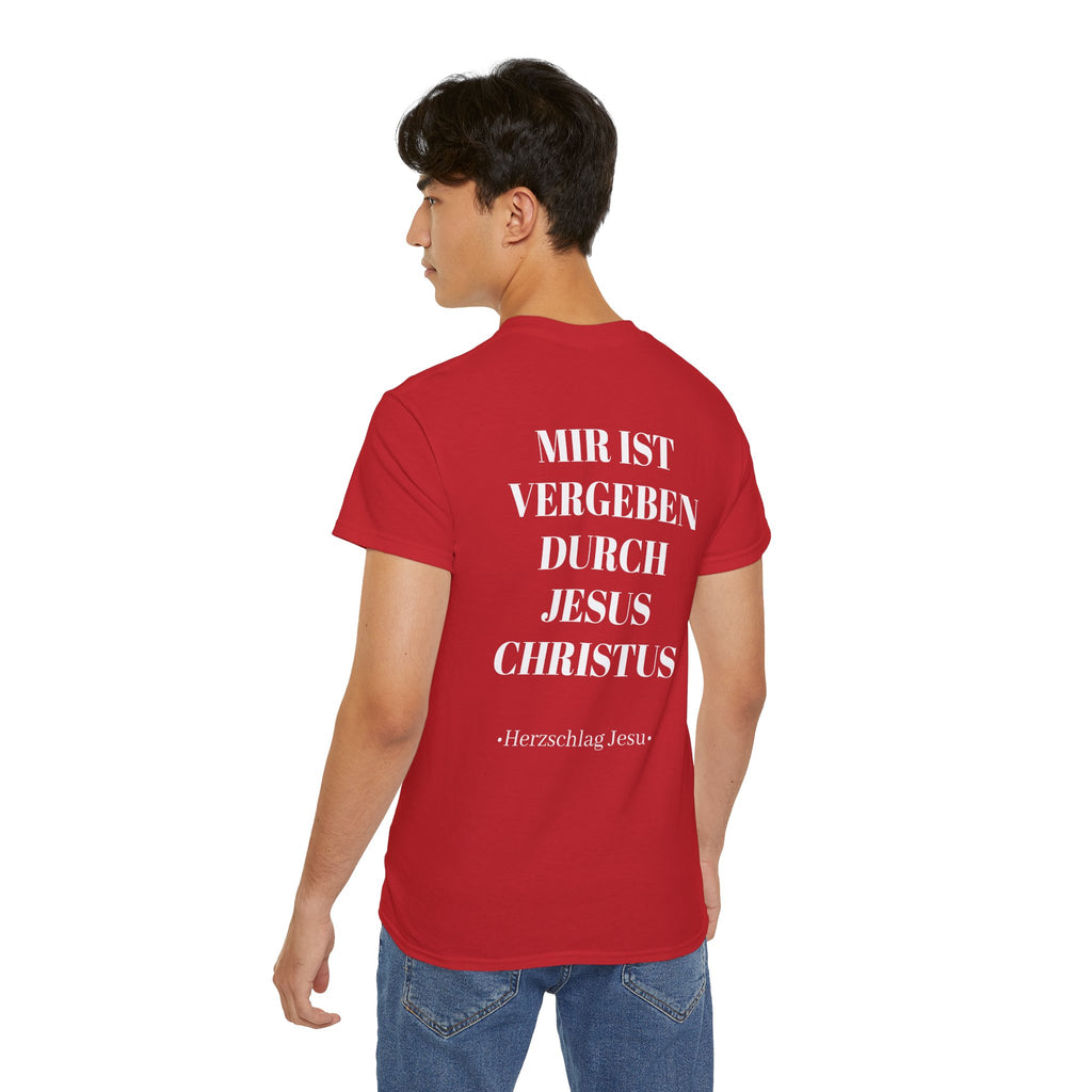 Heavyweight T-Shirt - Mir ist vergeben durch Jesus Christus