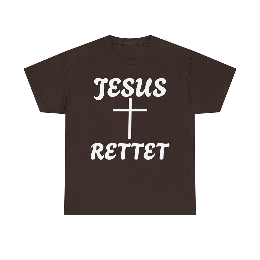 JESUS RETTET T-Shirt mit Kreuz