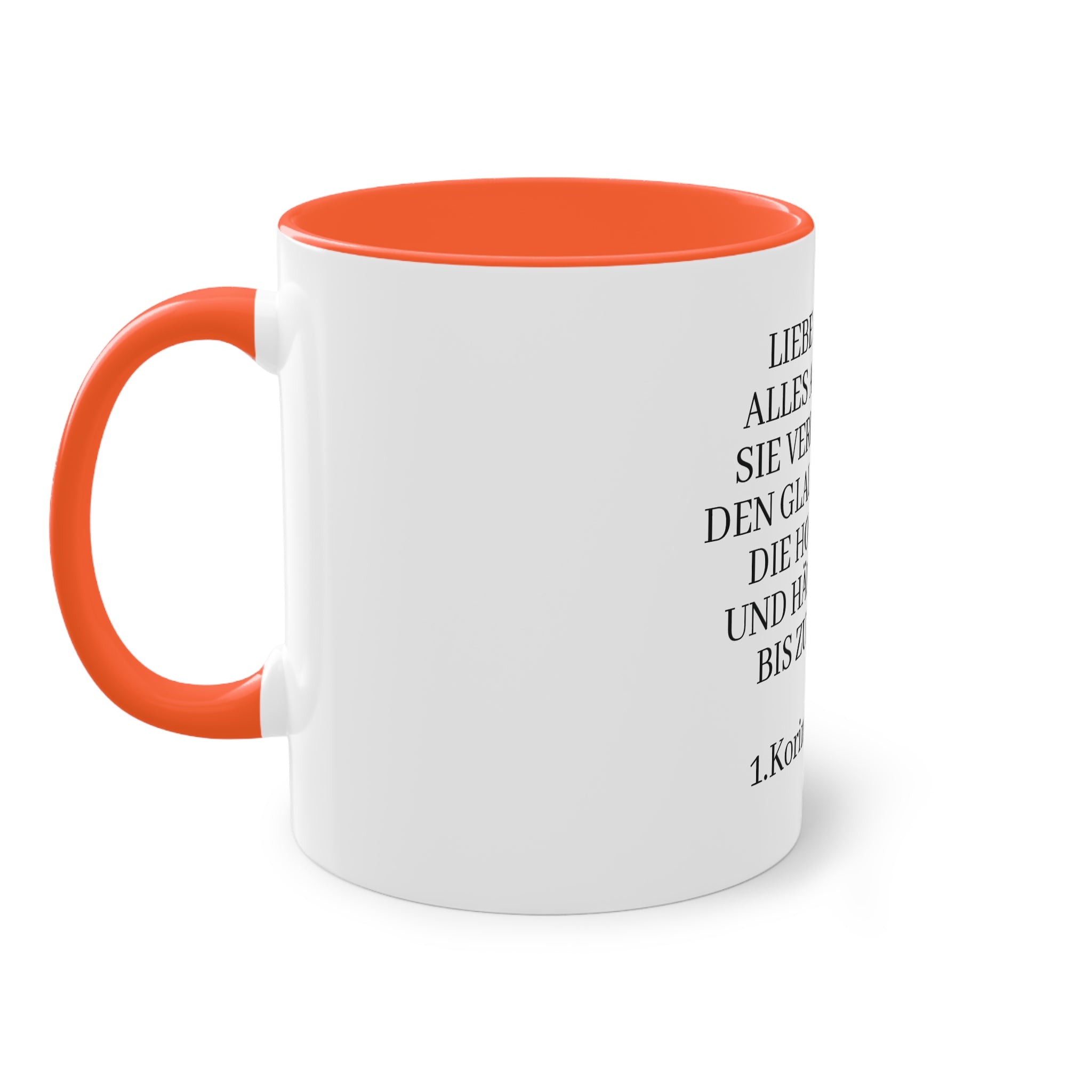 1.Korinther 13:7 - Tasse