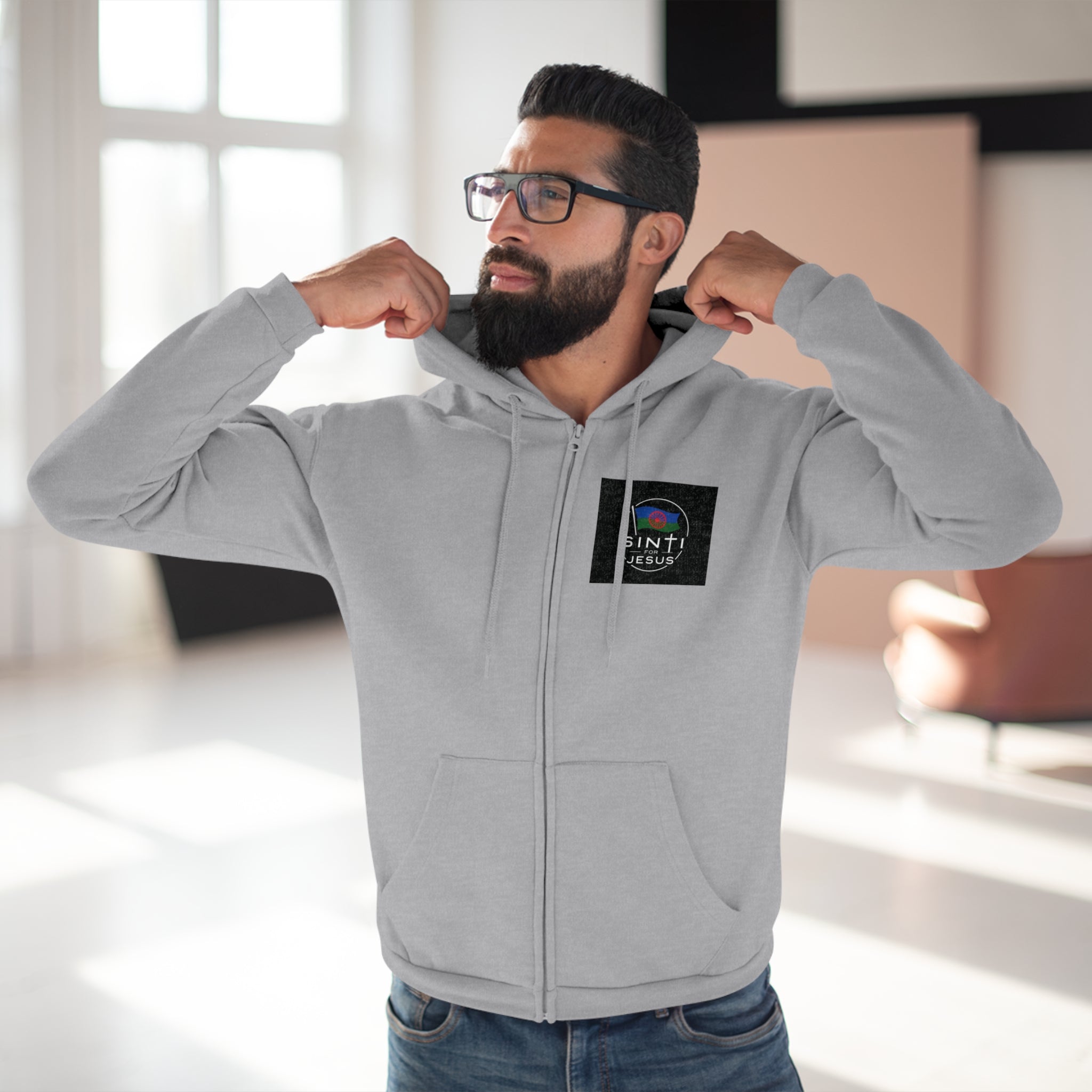 ,,Das Volk Sinti soll Errettet werden,,  Design Zip Hoodie