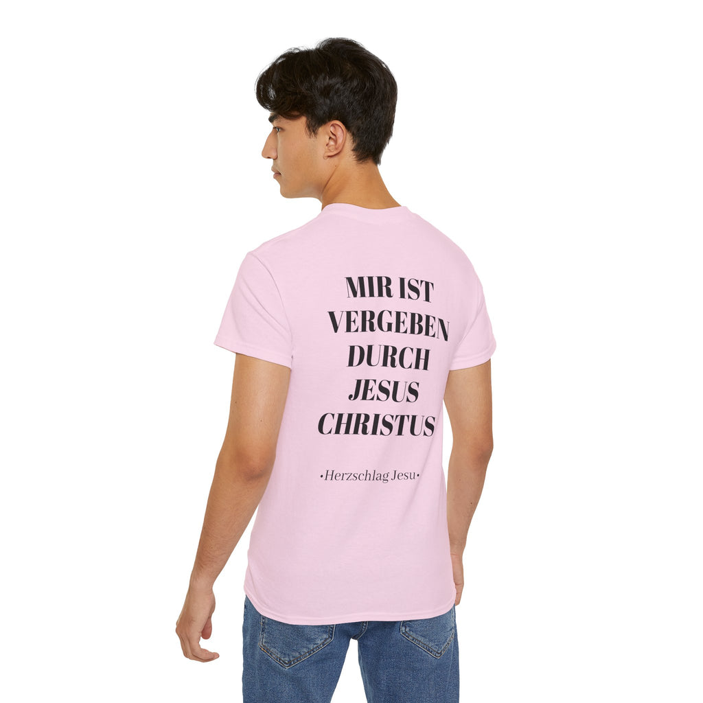 Heavyweight T-Shirt - Mir ist vergeben durch Jesus Christus