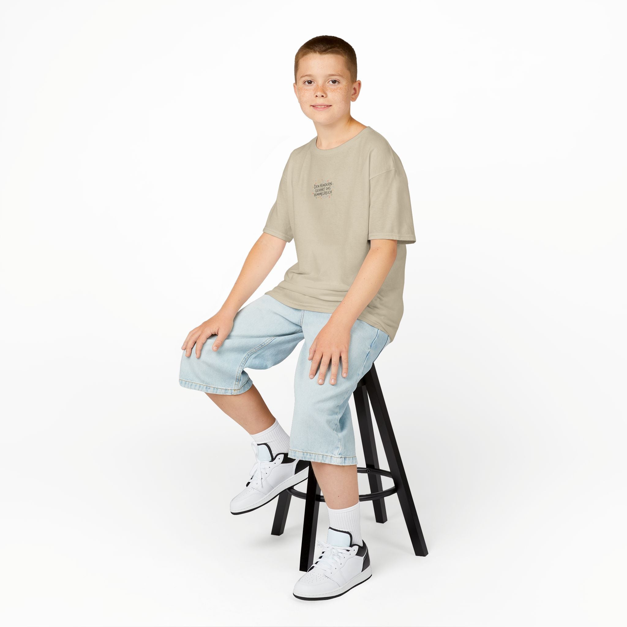 Kinder T‑Shirt — "Den Kindern gehört das Himmelreich"
