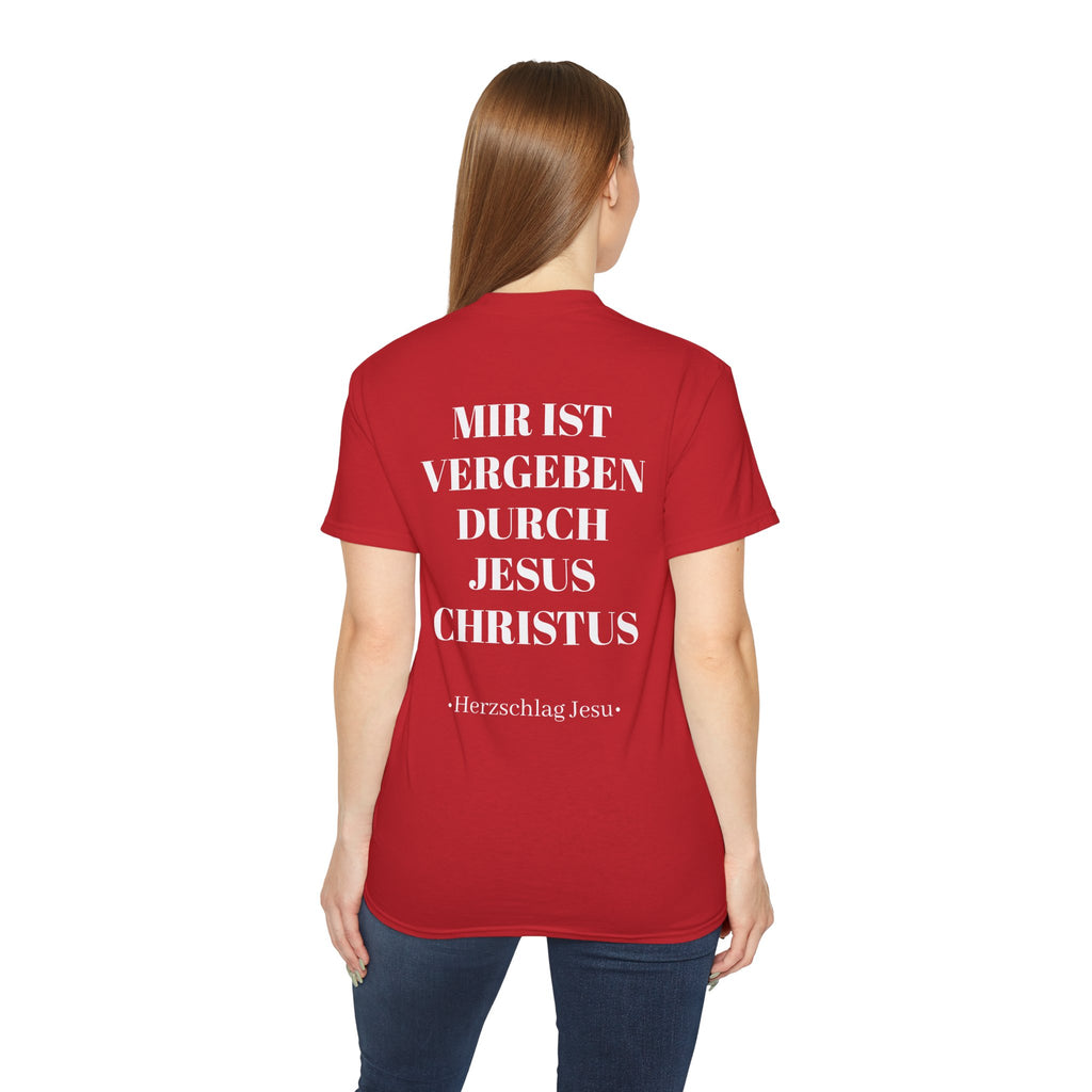 Heavyweight T-Shirt - Mir ist vergeben durch Jesus Christus