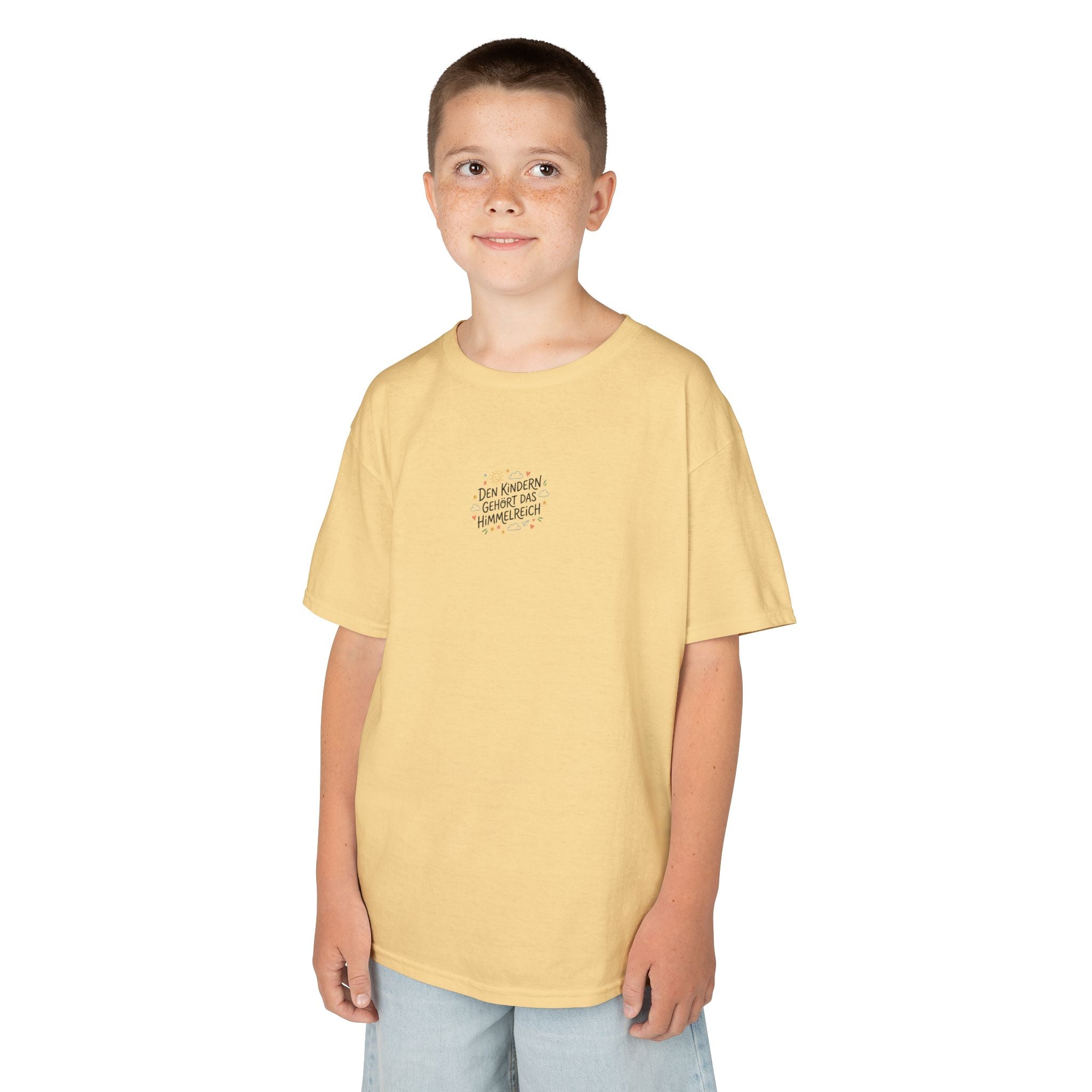 Kinder T‑Shirt — "Den Kindern gehört das Himmelreich"