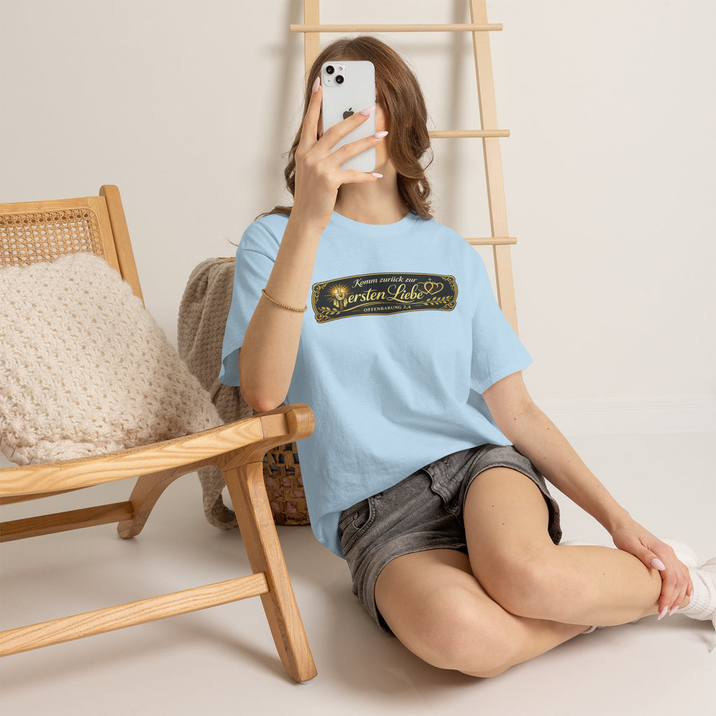 ,,Komm zurück zur ersten Liebe,, Offenbarung 2,4 Design T-Shirt