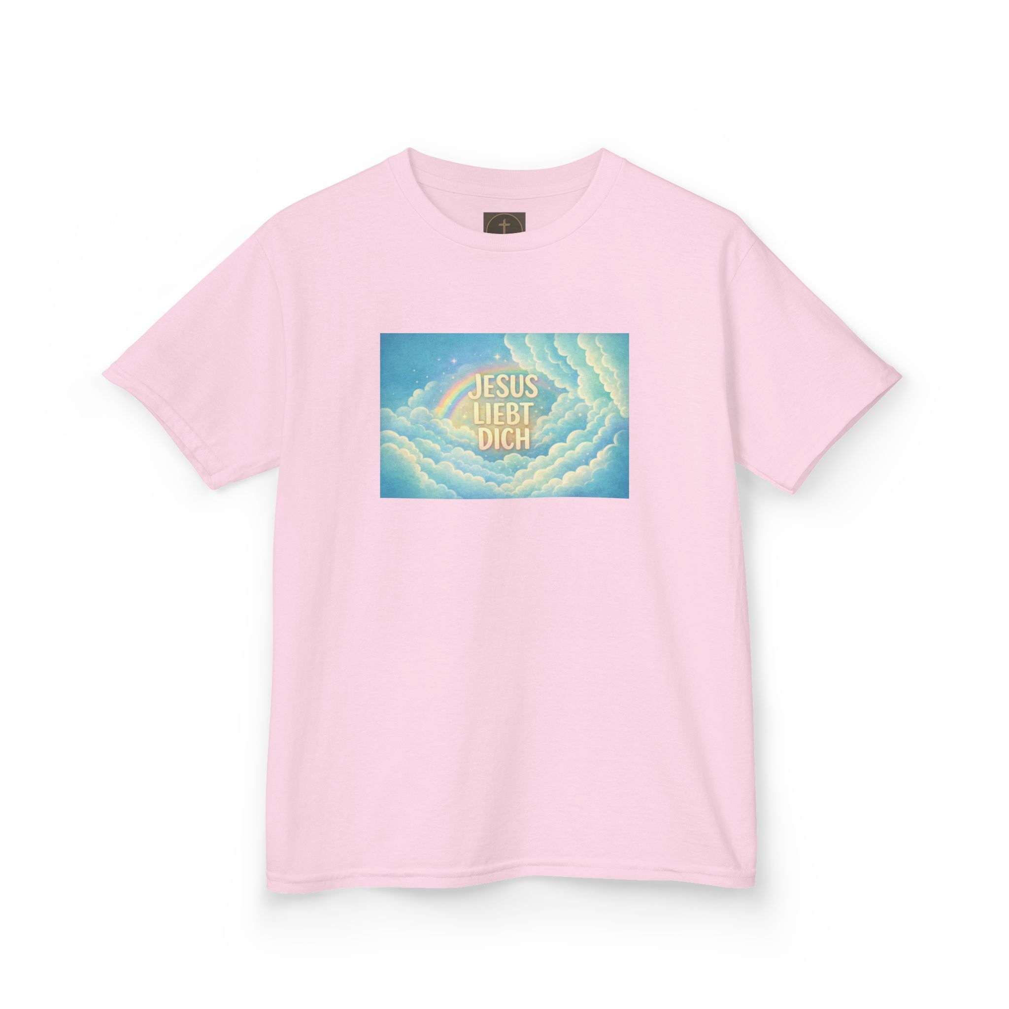 "Jesus liebt dich" Himmel Design Kids T-Shirt