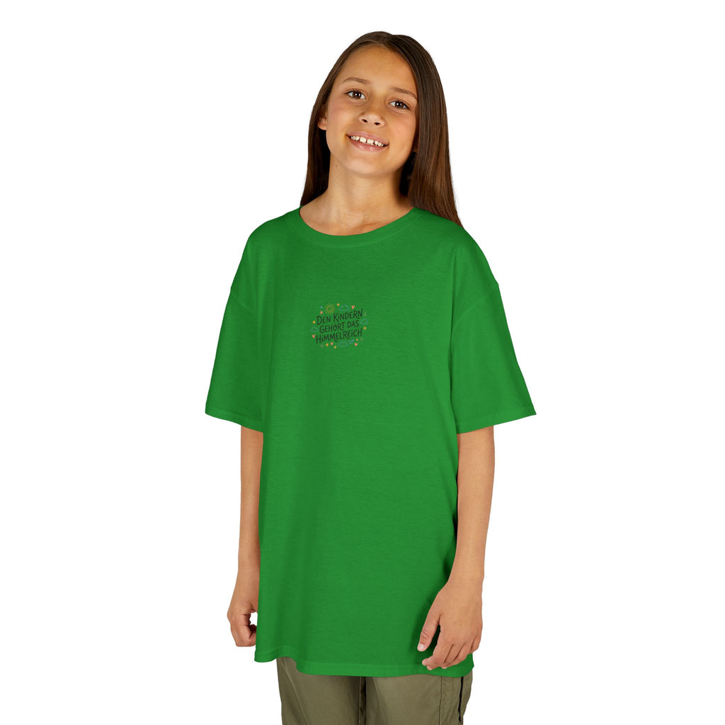 Kinder T‑Shirt — "Den Kindern gehört das Himmelreich"