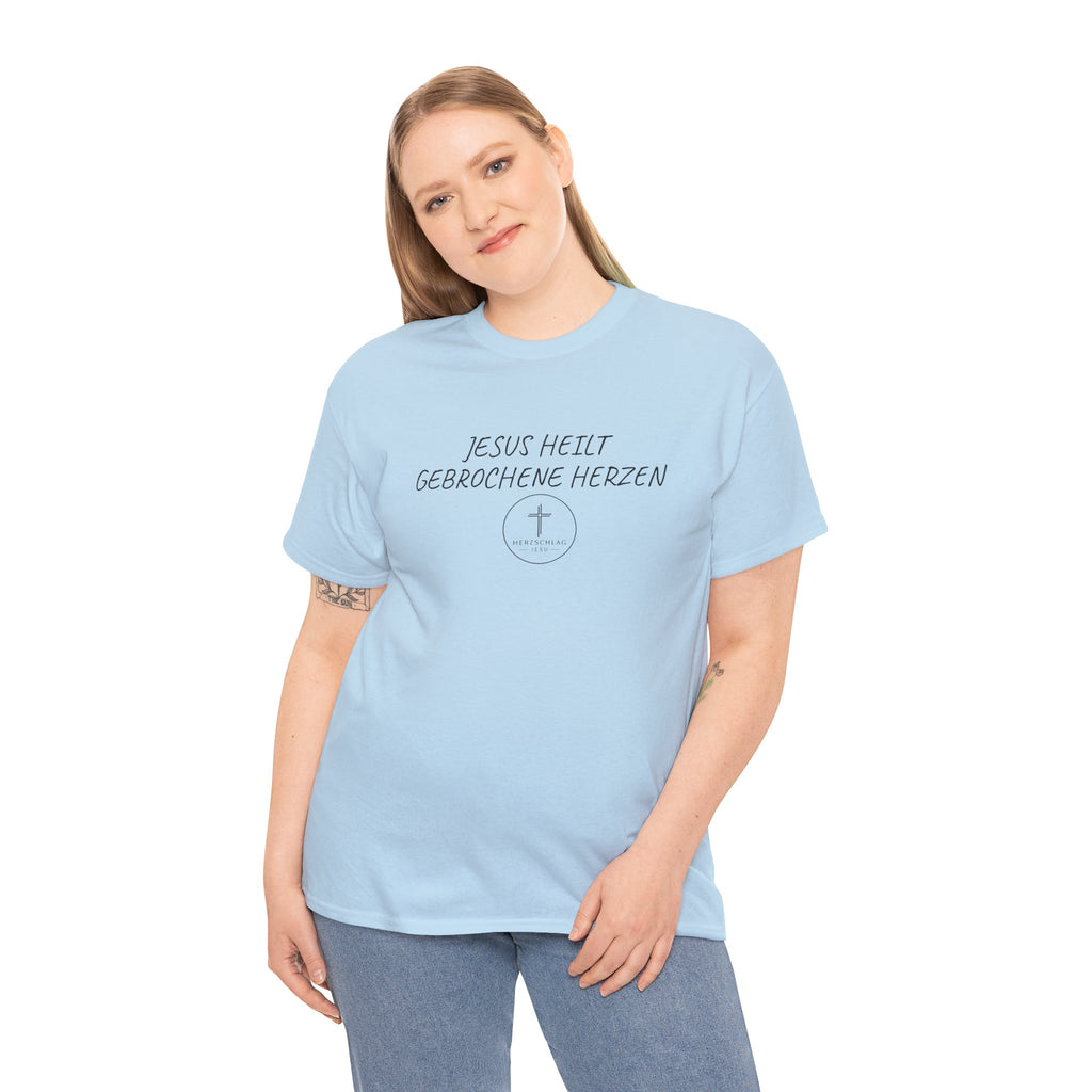 Jesus heilt gebrochene Herzen T-Shirt