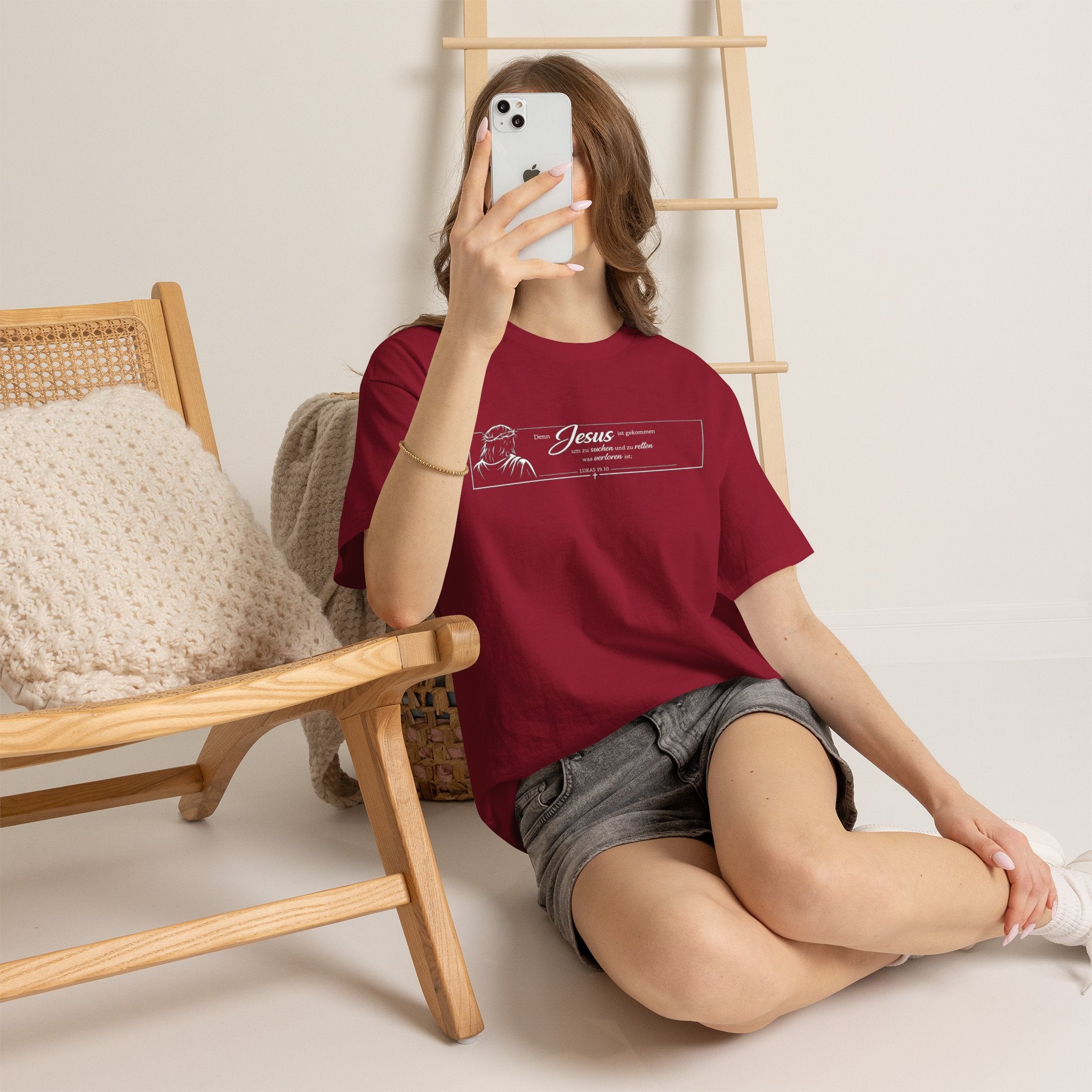 Lukas 19:10 ..Denn Jesus ist gekommen um zu suchen und zu retten was verloren ist,, Design T-Shirt