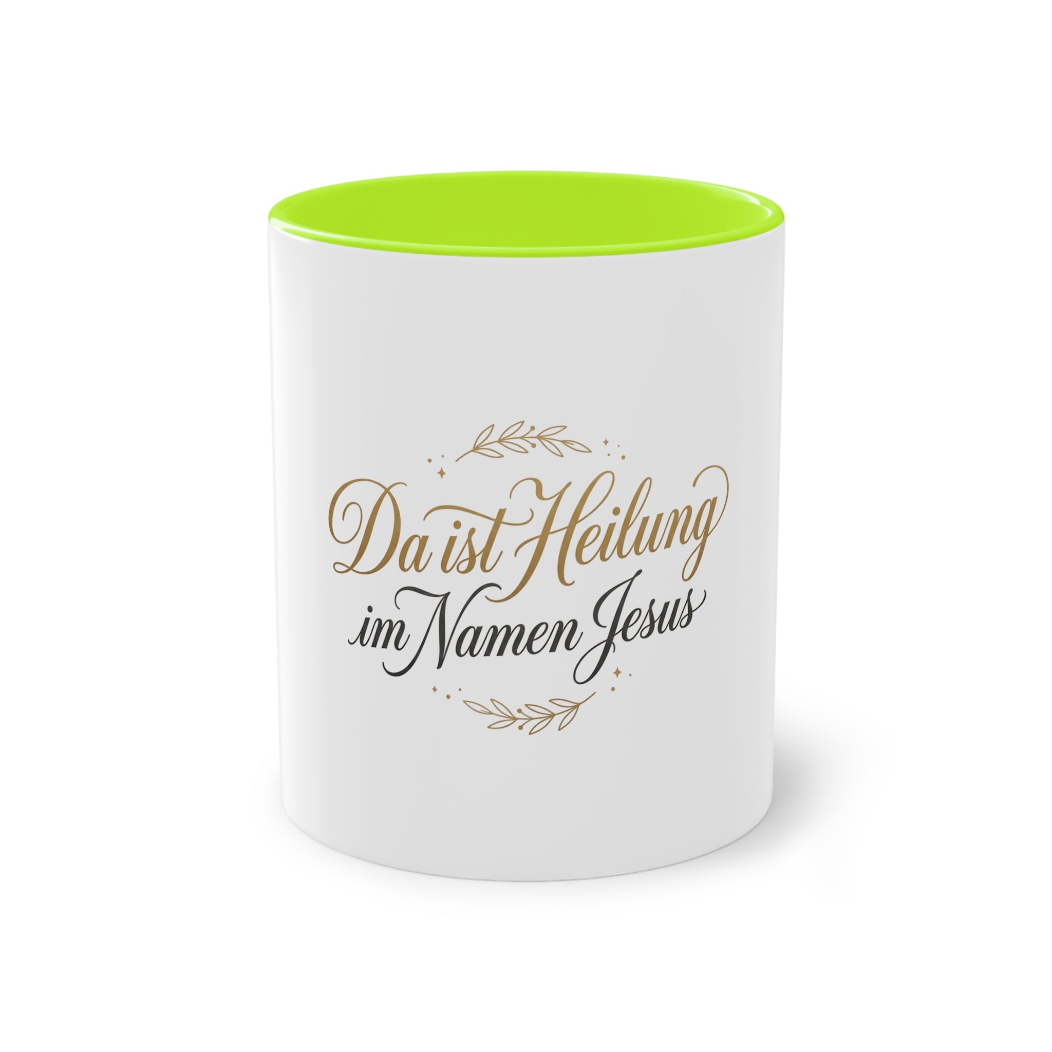 ,,Da ist Heilung im Namen Jesus,, Kaffee Tasse