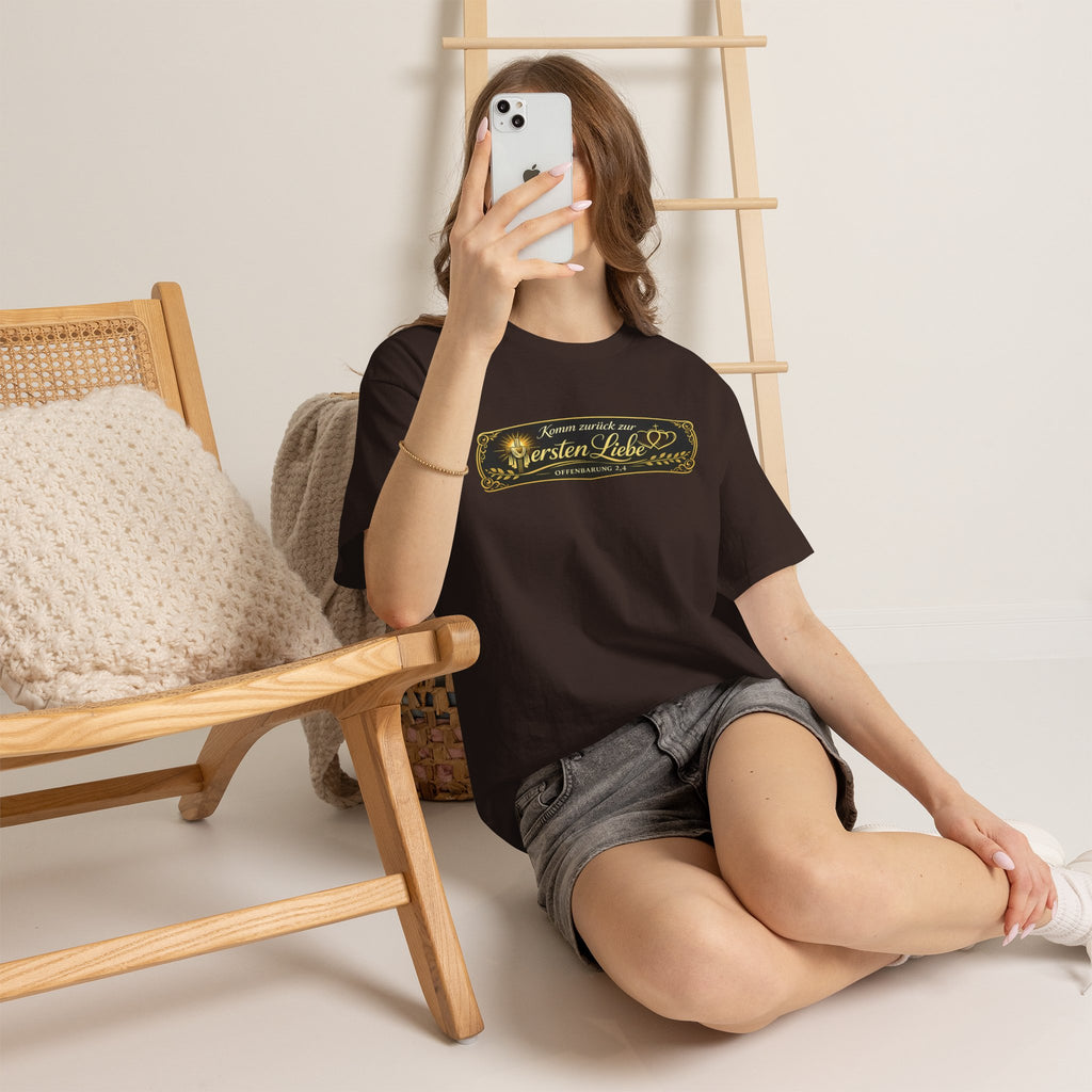 ,,Komm zurück zur ersten Liebe,, Offenbarung 2,4 Design T-Shirt