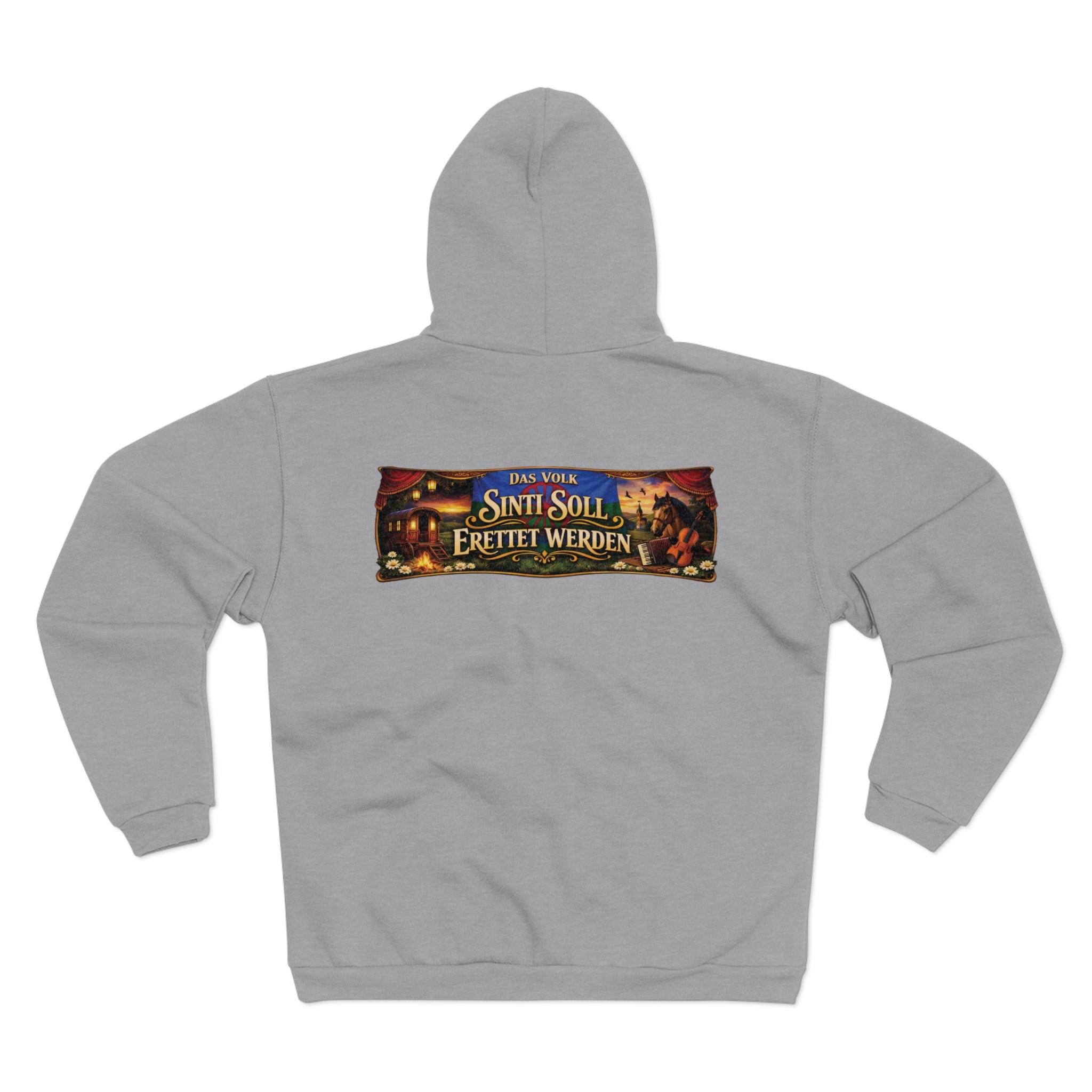 ,,Das Volk Sinti soll Errettet werden,,  Design Zip Hoodie