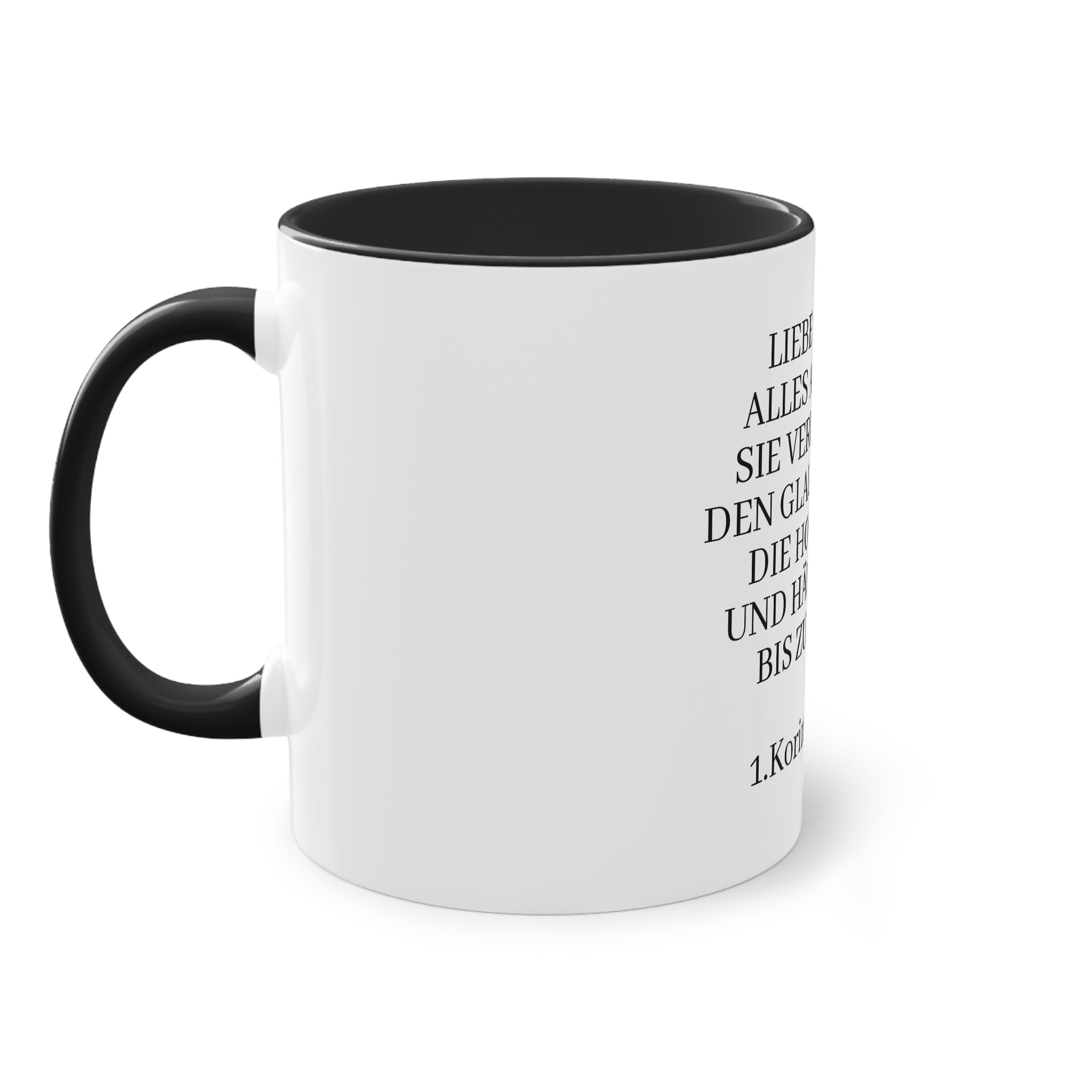 1.Korinther 13:7 - Tasse