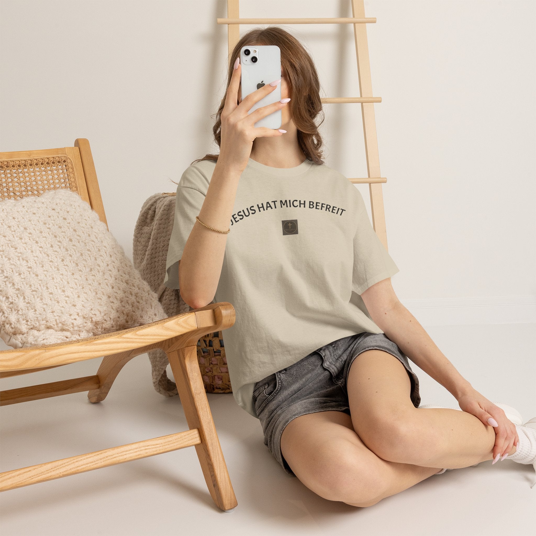 ,,Jesus hat mich befreit,, - Trage dein Zeugnis - T-Shirt
