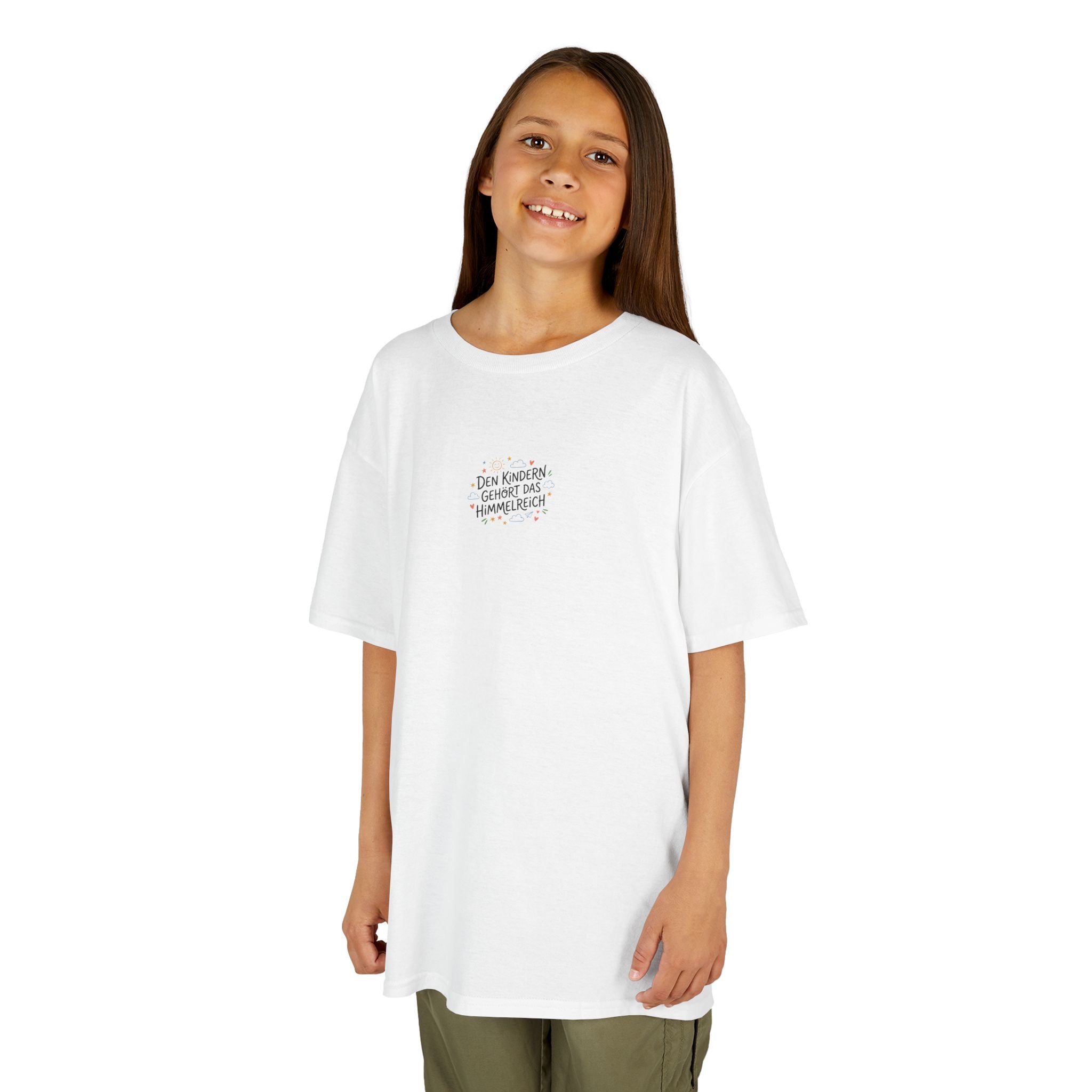 Kinder T‑Shirt — "Den Kindern gehört das Himmelreich"