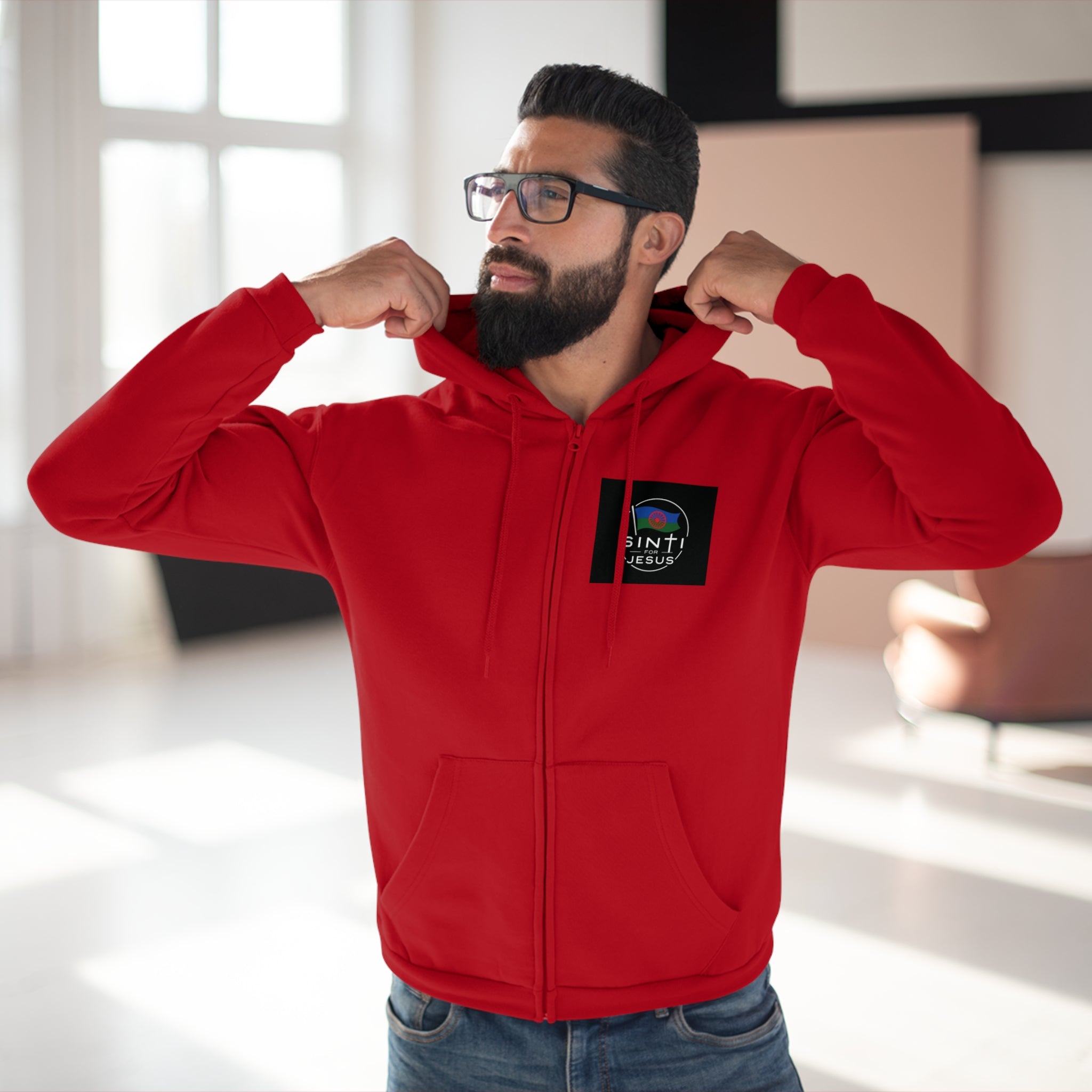 ,,Das Volk Sinti soll Errettet werden,,  Design Zip Hoodie