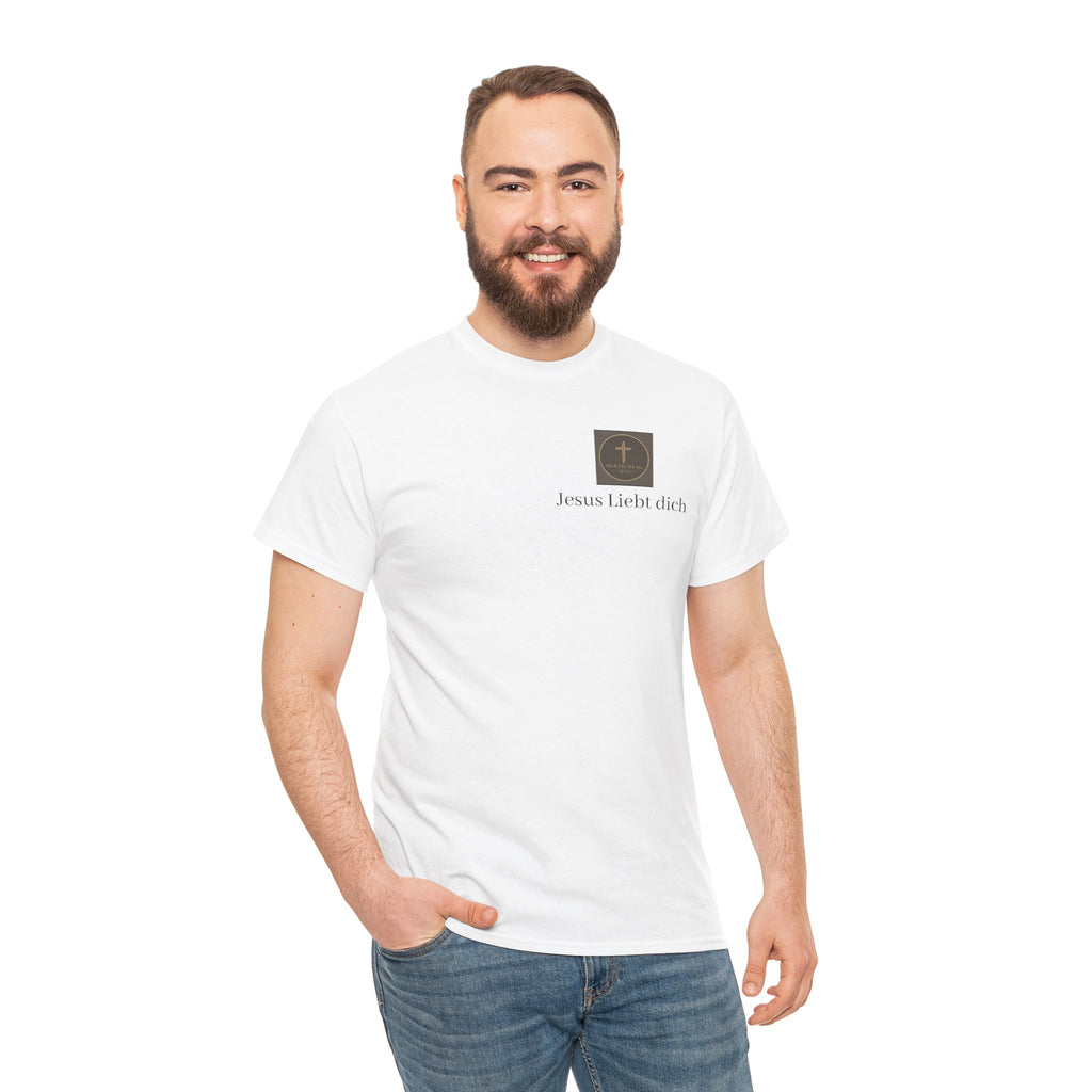,,Jesus Liebt dich,, - T-Shirt mit Herzschlag Jesu Logo