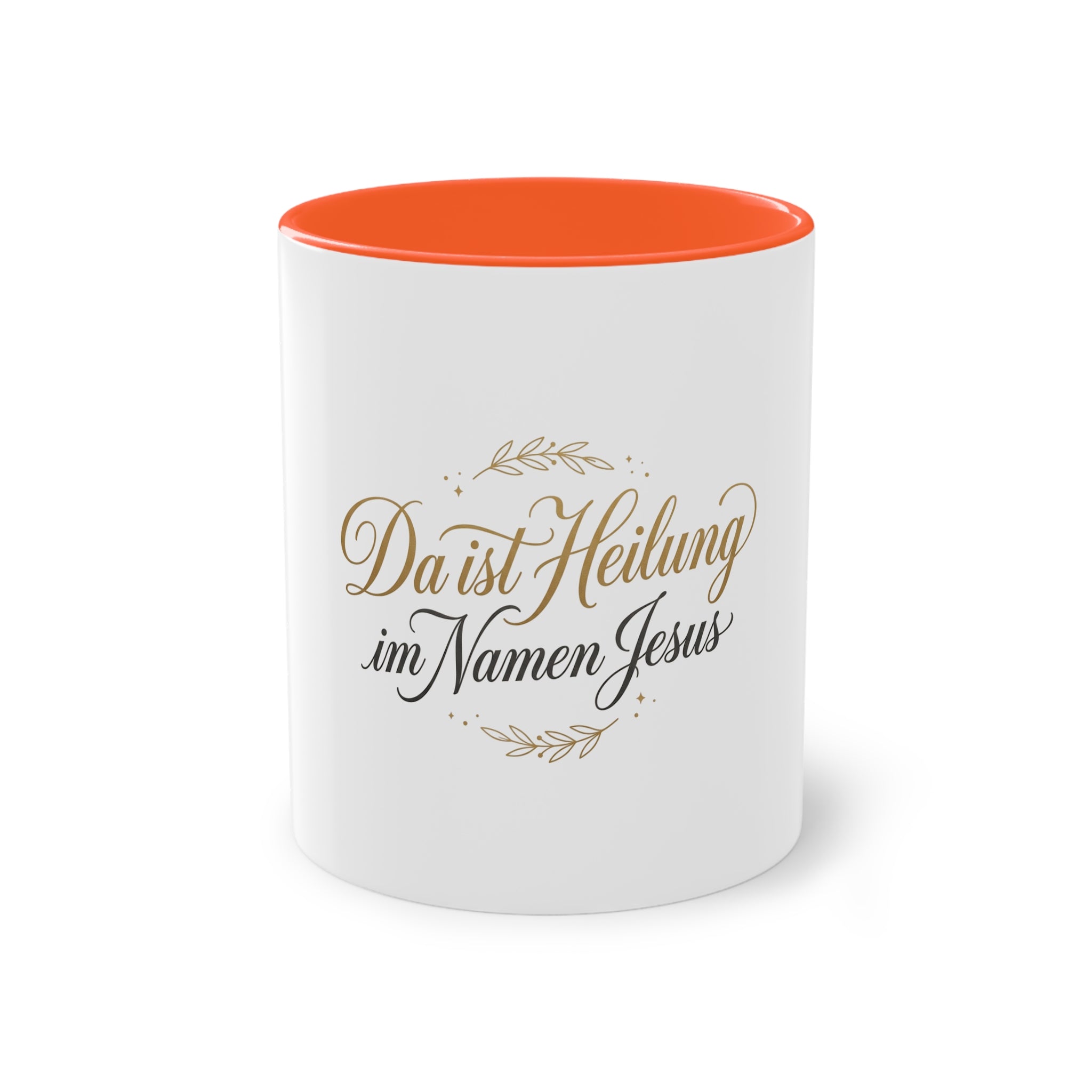 ,,Da ist Heilung im Namen Jesus,, Kaffee Tasse