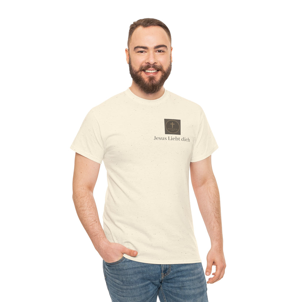 ,,Jesus Liebt dich,, - T-Shirt mit Herzschlag Jesu Logo