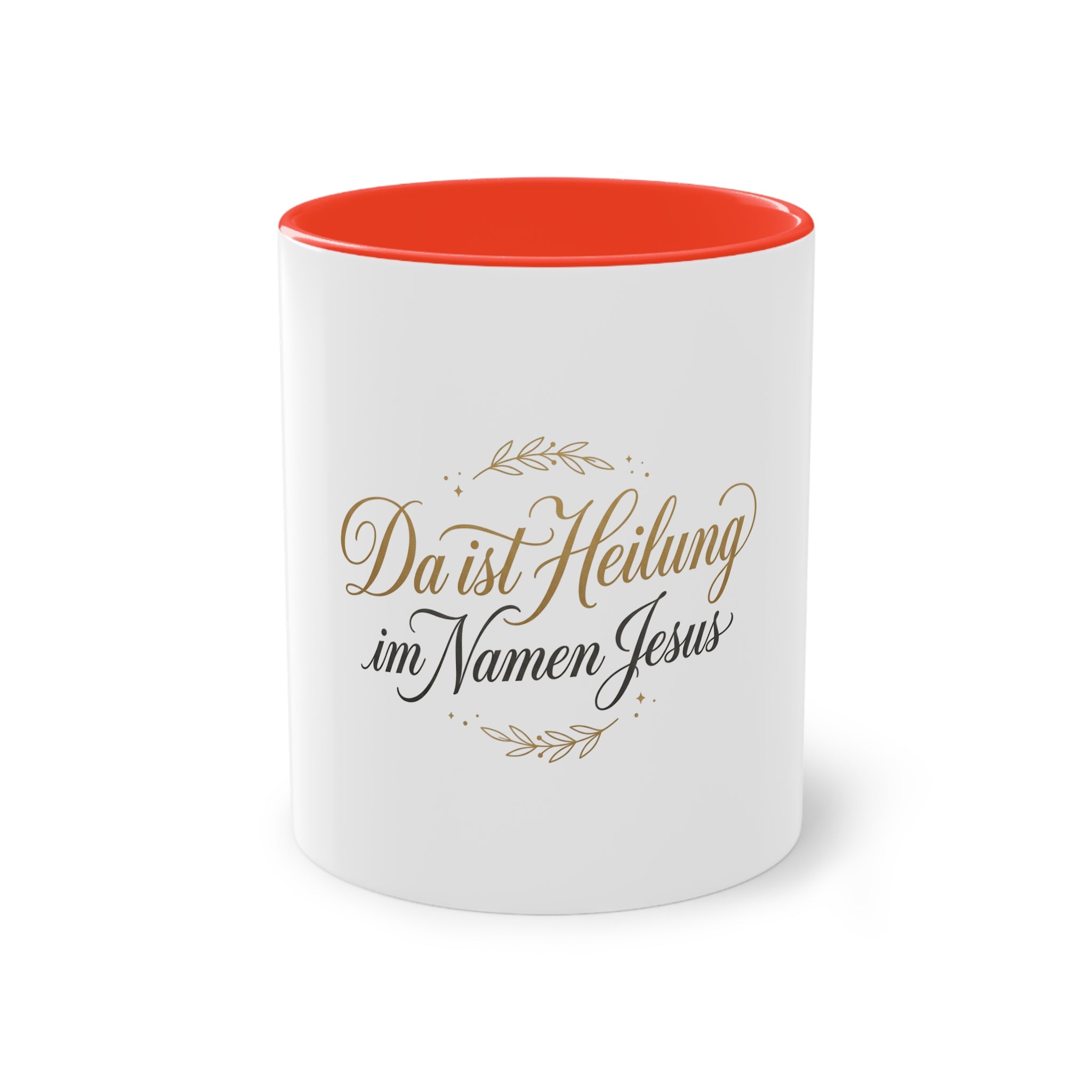 ,,Da ist Heilung im Namen Jesus,, Kaffee Tasse