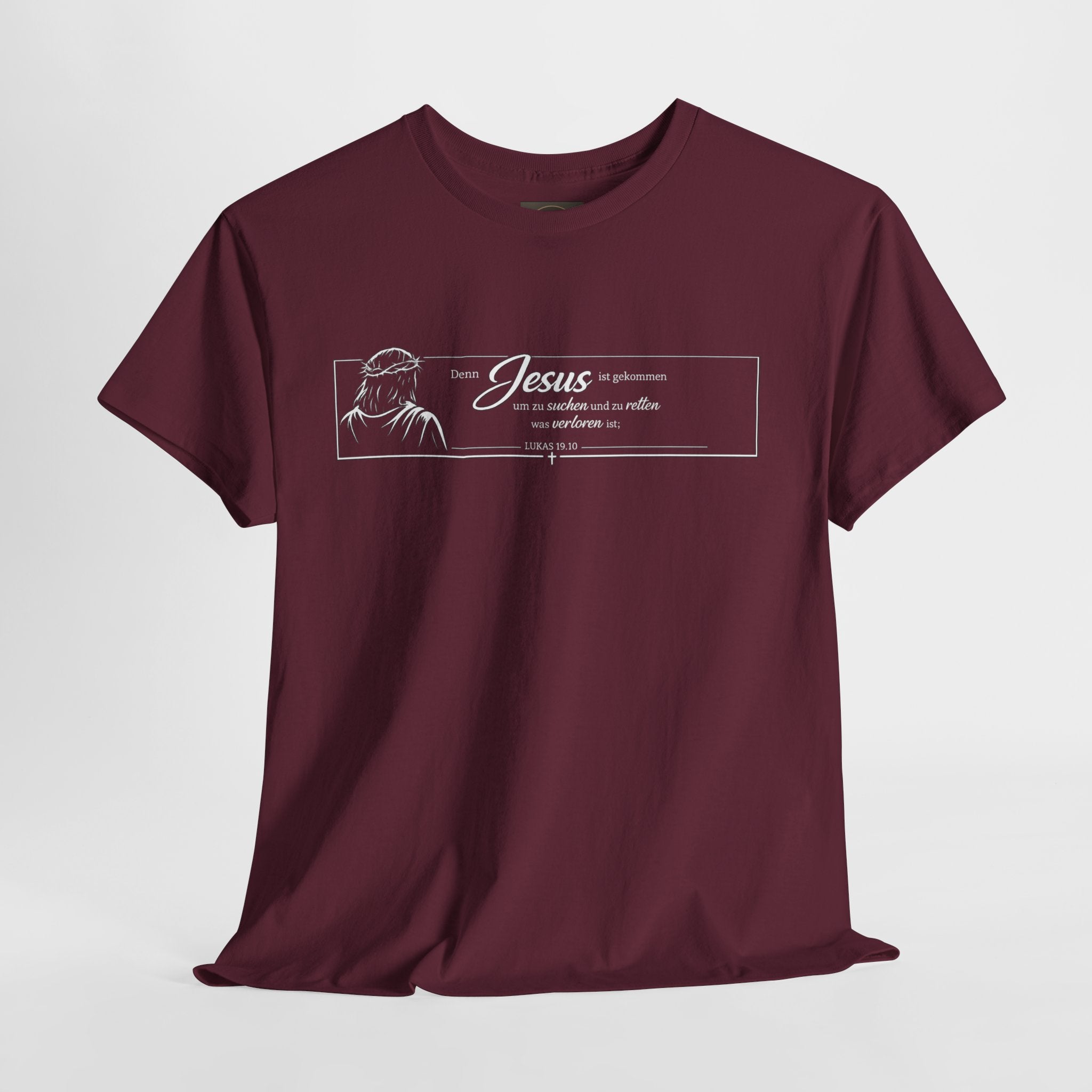 Lukas 19:10 ..Denn Jesus ist gekommen um zu suchen und zu retten was verloren ist,, Design T-Shirt