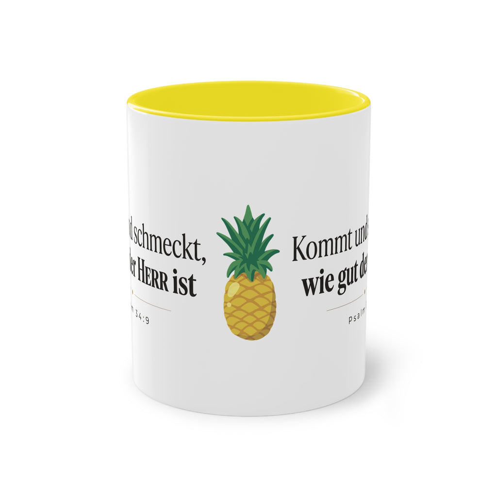 Kaffee Tasse - Kommt und schmeckt wie gut der Herr ist Psalm 34:9