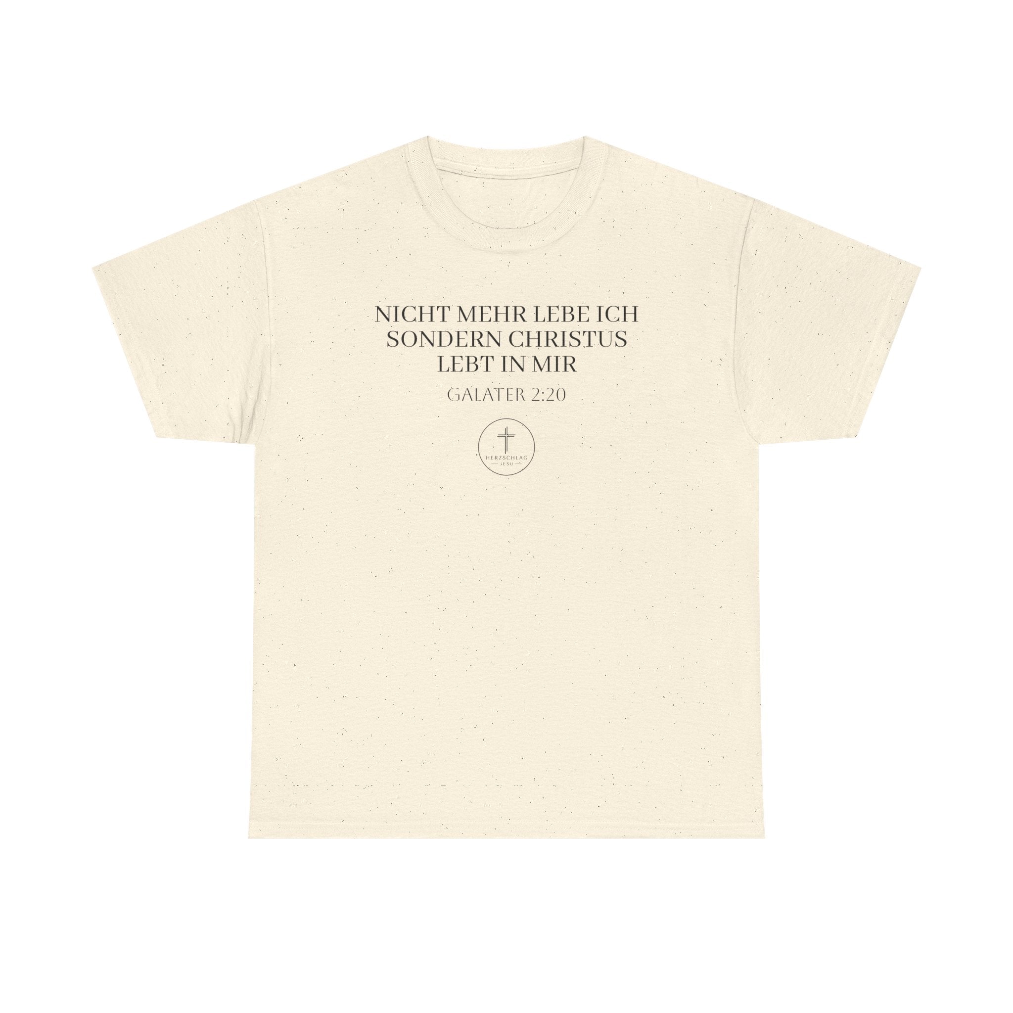 ,,Nicht mehr lebe ich sondern Christus lebt in mir,, Galater 2:20 - T-Shirt