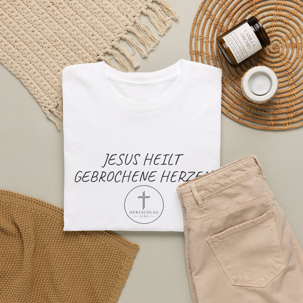 Jesus heilt gebrochene Herzen T-Shirt