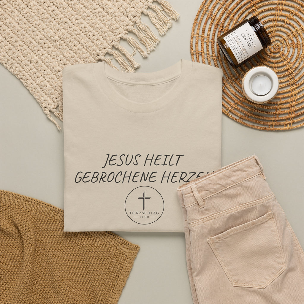 Jesus heilt gebrochene Herzen T-Shirt