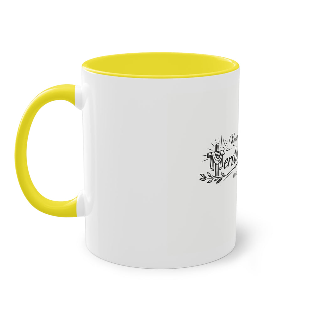 Komm zurück zur ersten Liebe Offenbarung 2,4 Design Tasse