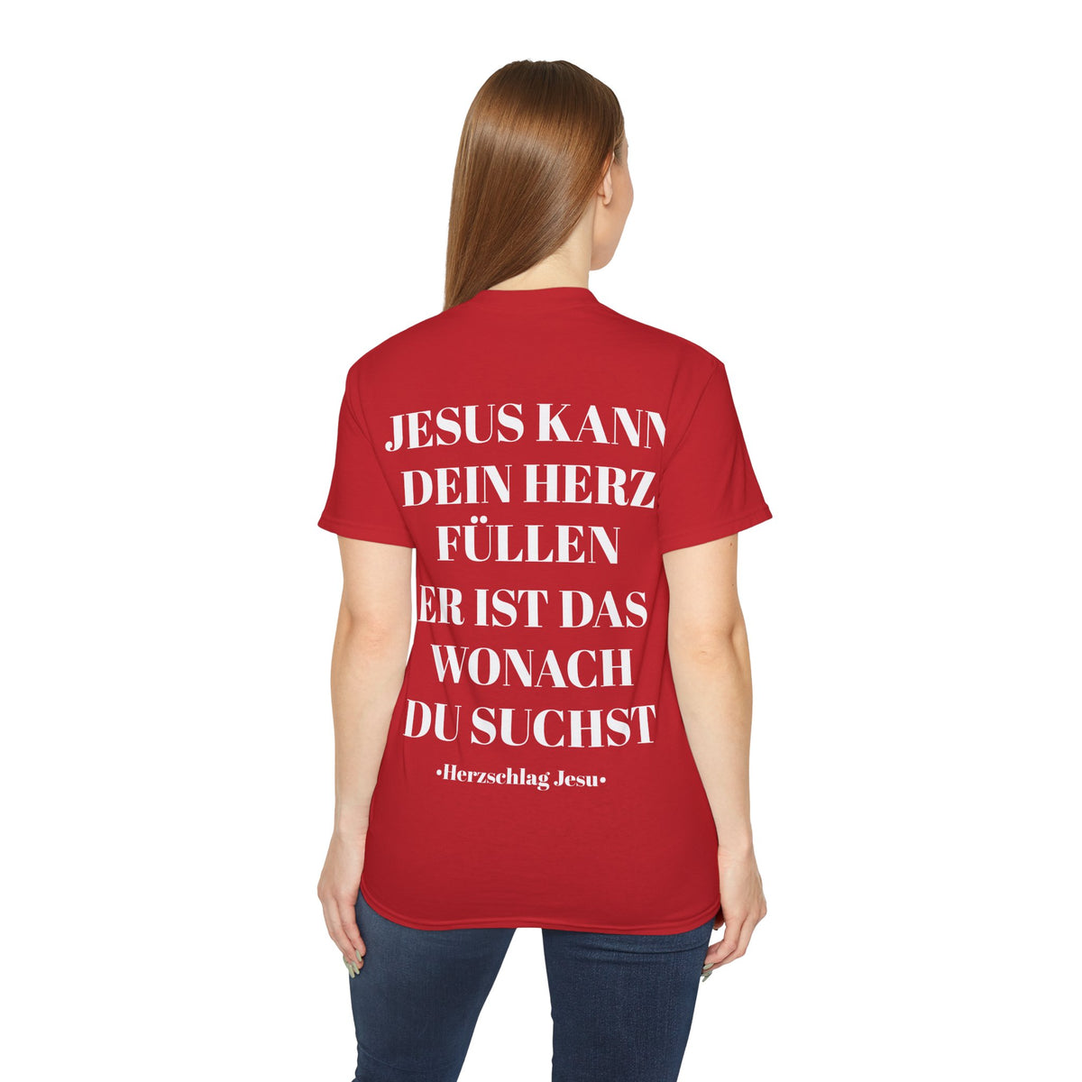 Heavyweight T-Shirt - Jesus kann dein Herz füllen er ist wonach du suchst
