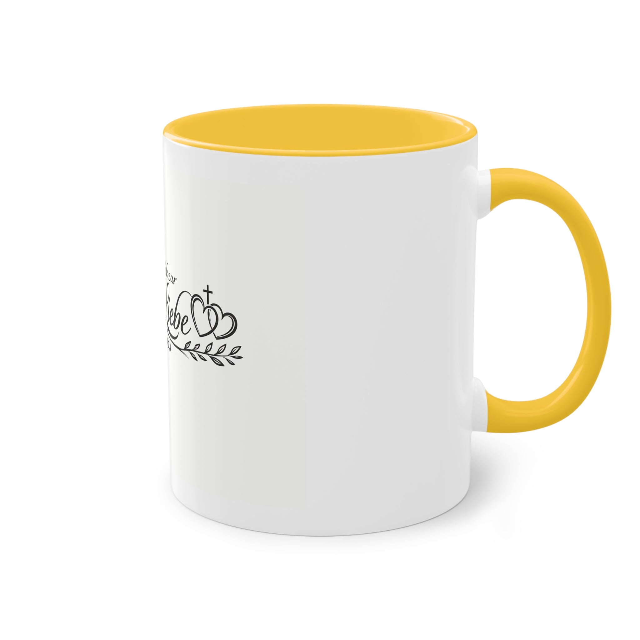 Komm zurück zur ersten Liebe Offenbarung 2,4 Design Tasse