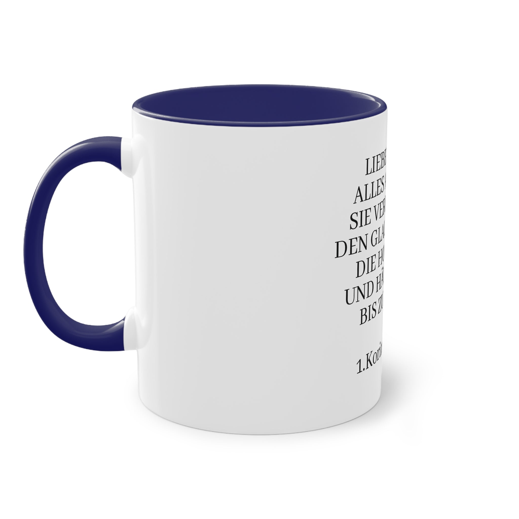 1.Korinther 13:7 - Tasse